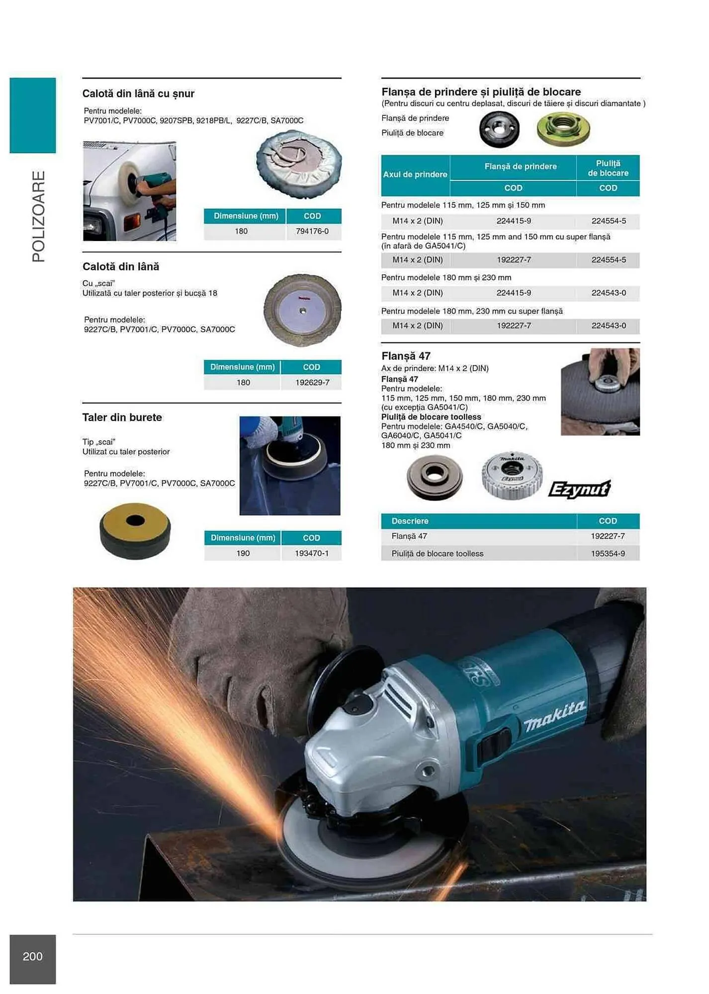 Catalog Makita catalog de la 1 ianuarie până la 31 decembrie 2023 - Revista Pagina 200