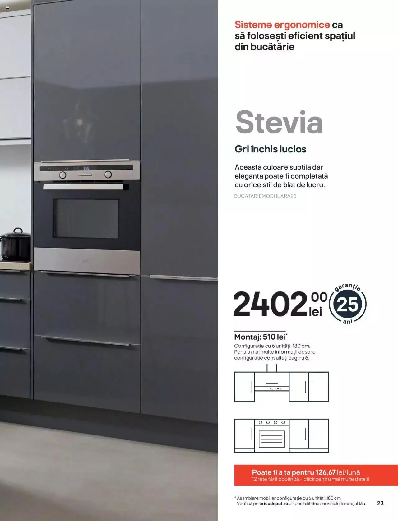 Catalog Brico Depot catalog - Bucătării modulare de la 1 ianuarie până la 31 decembrie 2023 - Revista Pagina 23