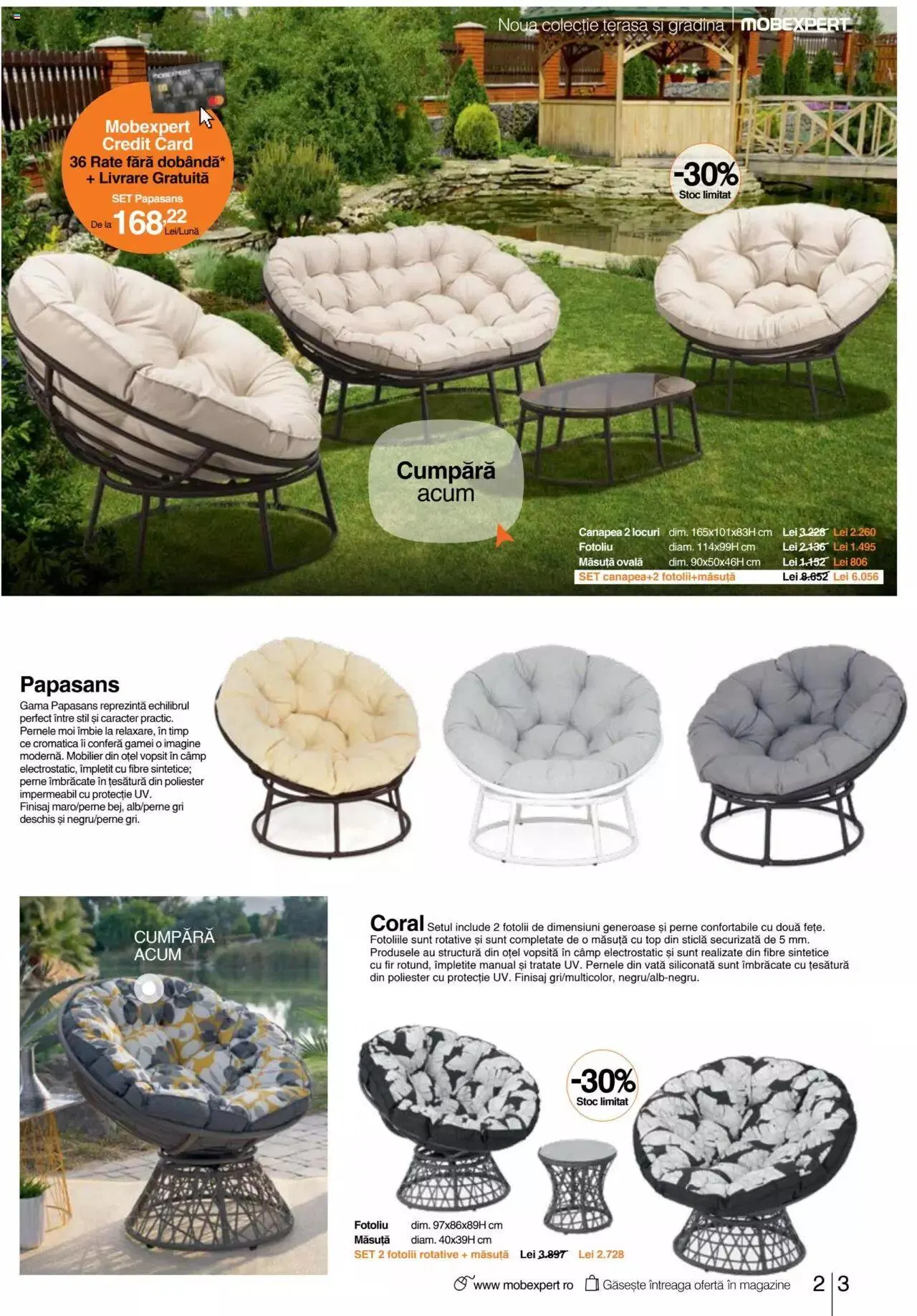Catalog Mobexpert catalog - Terasă și Grădină 2023 de la 10 aprilie până la 30 septembrie 2023 - Revista Pagina 3