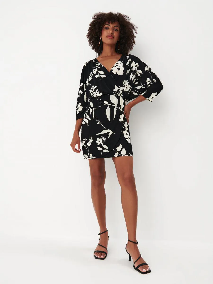 Zavinovací šaty s potiskem