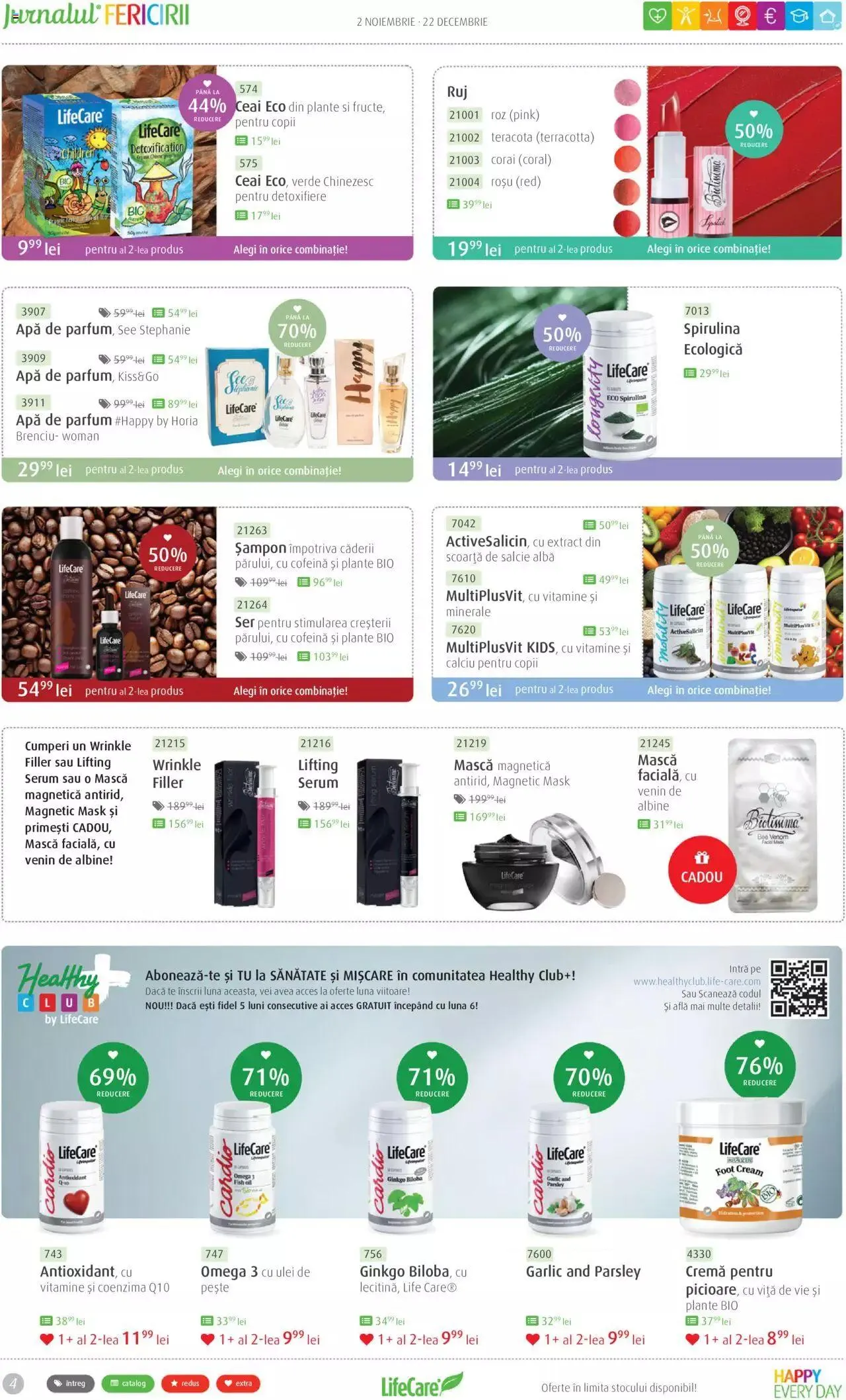 Catalog Life Care catalog - Jurnalul Fericirii Noiembrie/Decembrie de la 2 noiembrie până la 22 decembrie 2023 - Revista Pagina 4