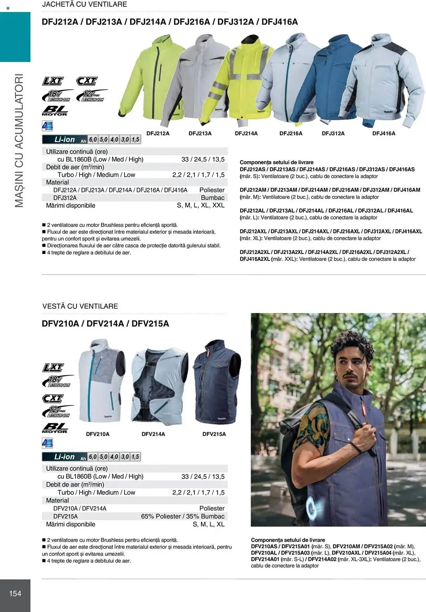 Catalog Catalog Makita de la 8 ianuarie până la 31 decembrie 2025 - Revista Pagina 154