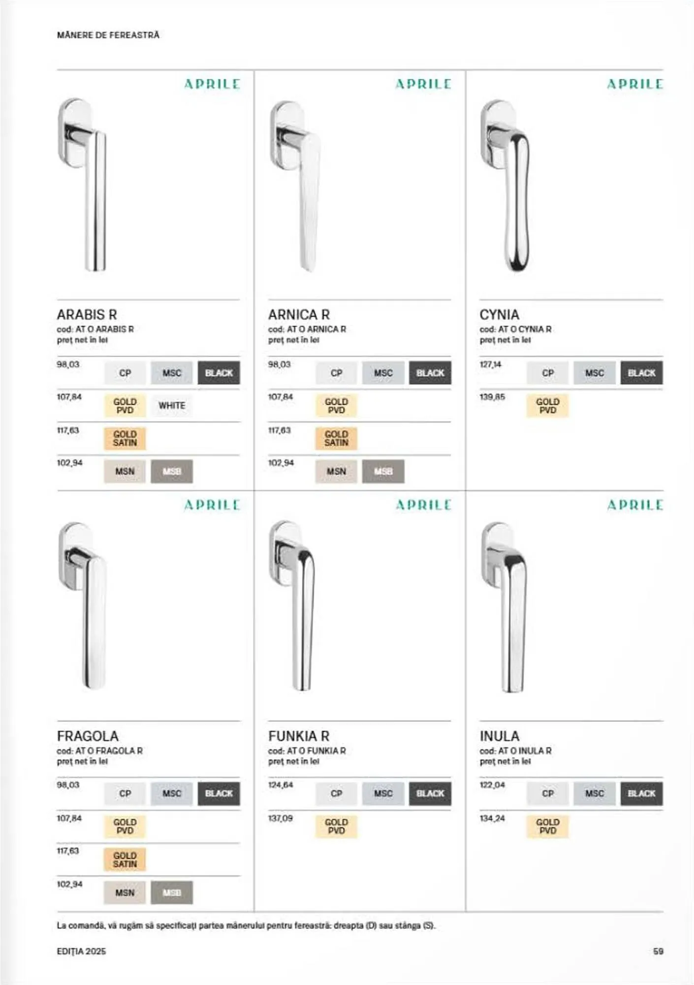 Catalog Catalog Proges de la 8 septembrie până la 31 decembrie 2025 - Revista Pagina 61