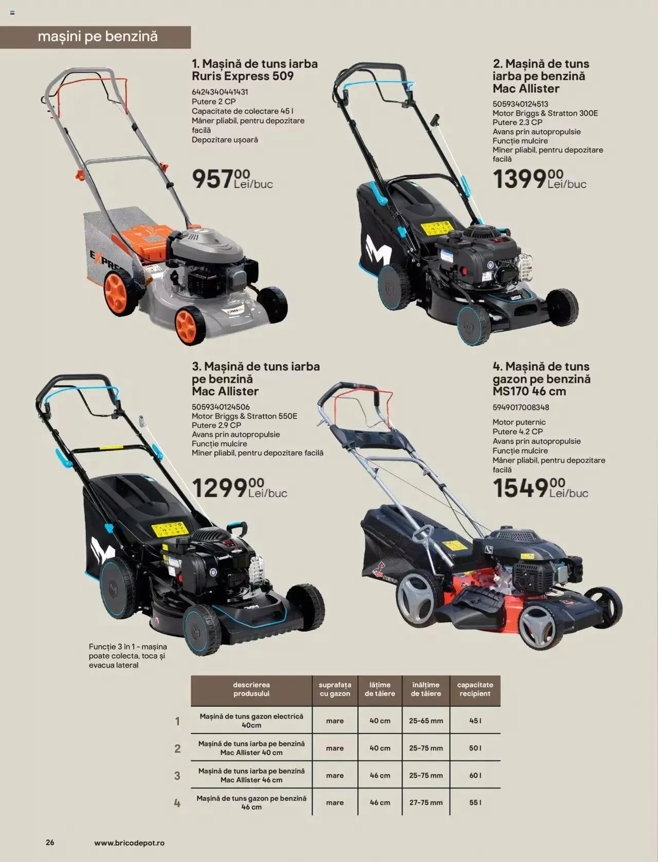 Catalog Brico Depot catalog - Grădină de la 7 aprilie până la 30 septembrie 2023 - Revista Pagina 26