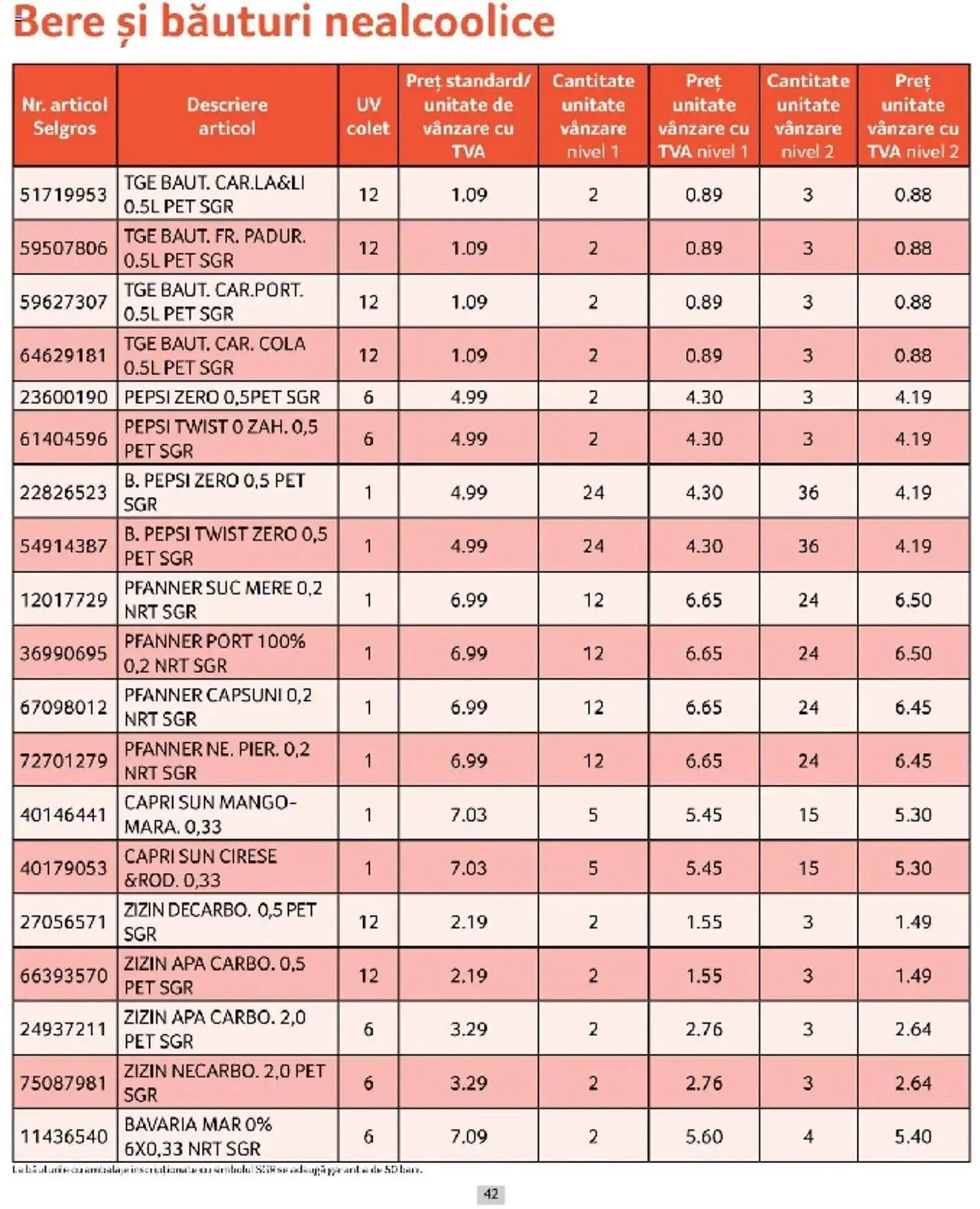Catalog Catalog Selgros de la 1 martie până la 31 martie 2025 - Revista Pagina 42