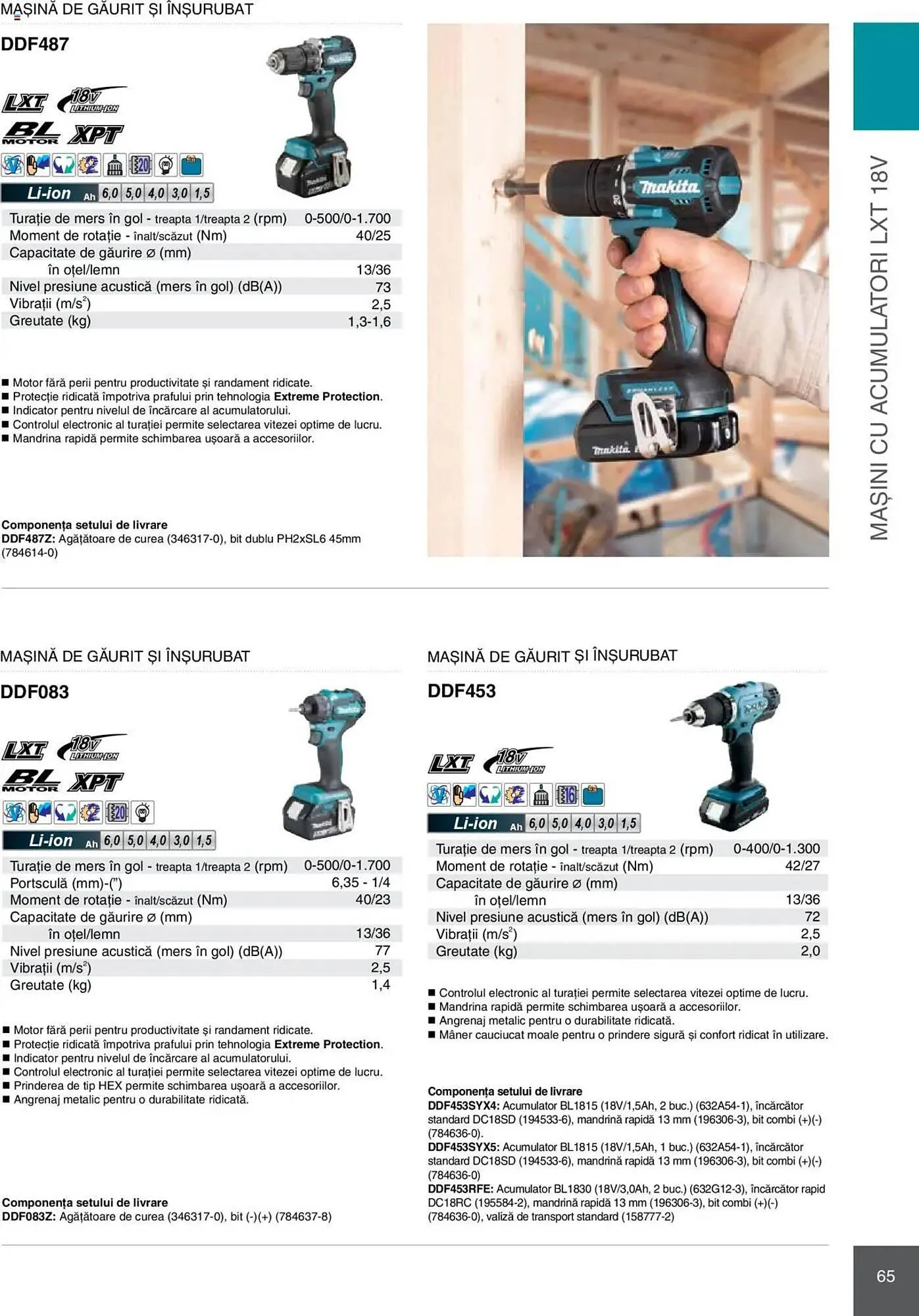 Catalog Catalog Makita de la 8 ianuarie până la 31 decembrie 2025 - Revista Pagina 65
