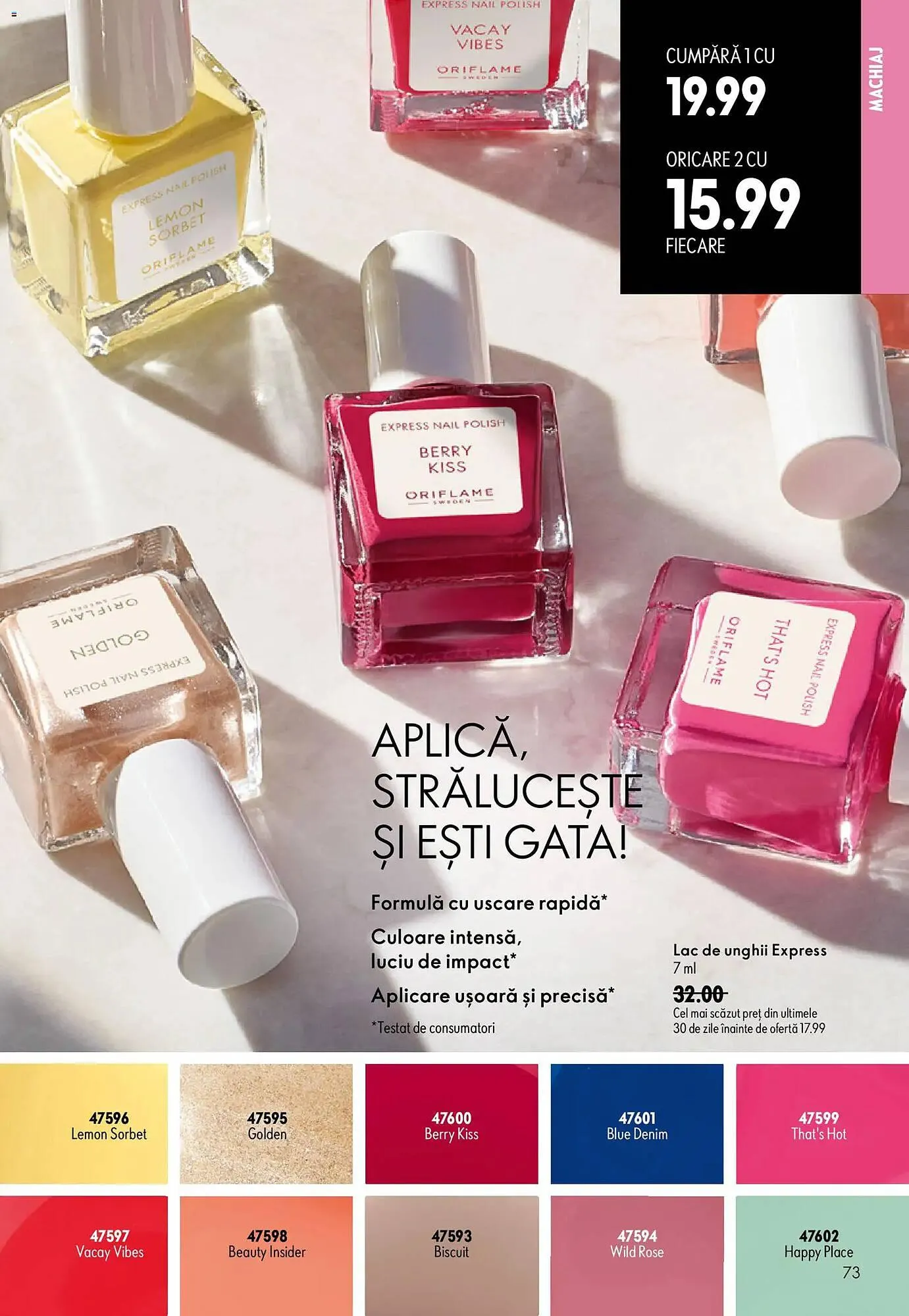 Catalog Catalog Oriflame de la 17 iunie până la 7 iulie 2026 - Revista Pagina 73