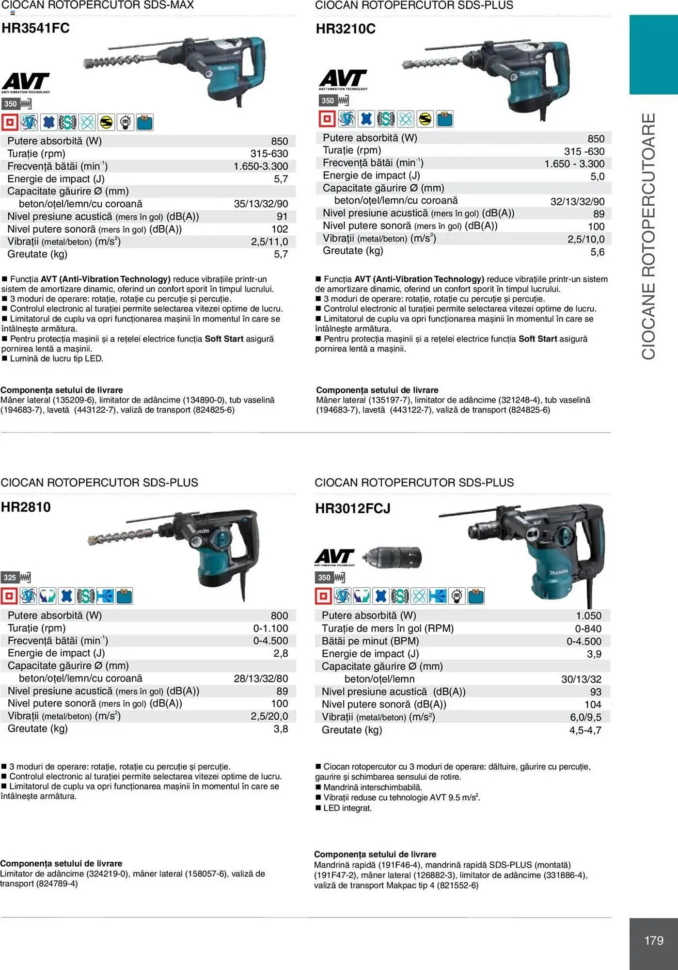 Catalog Catalog Makita de la 8 ianuarie până la 31 decembrie 2025 - Revista Pagina 179