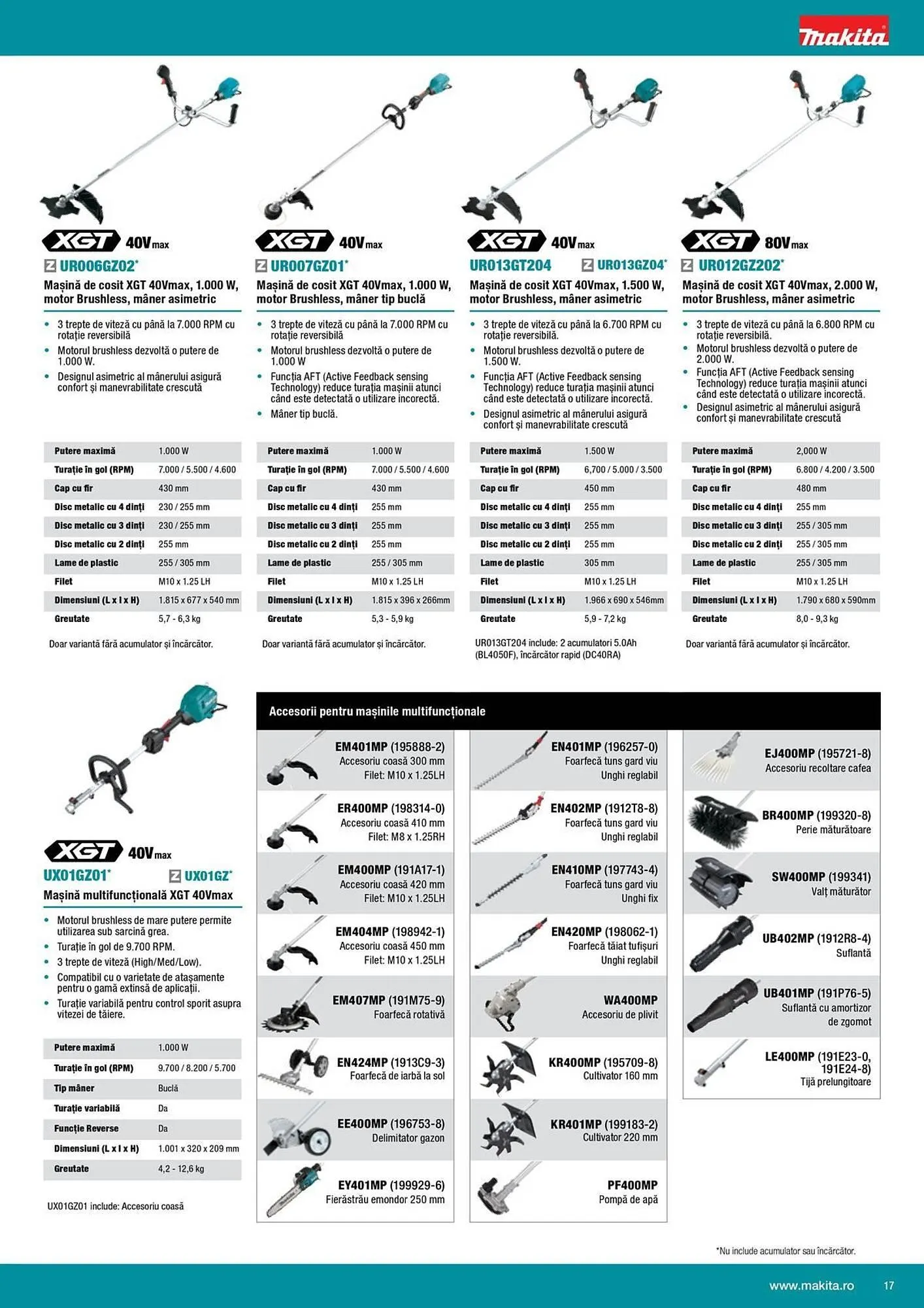 Catalog Catalog Makita de la 11 aprilie până la 28 octombrie 2025 - Revista Pagina 17