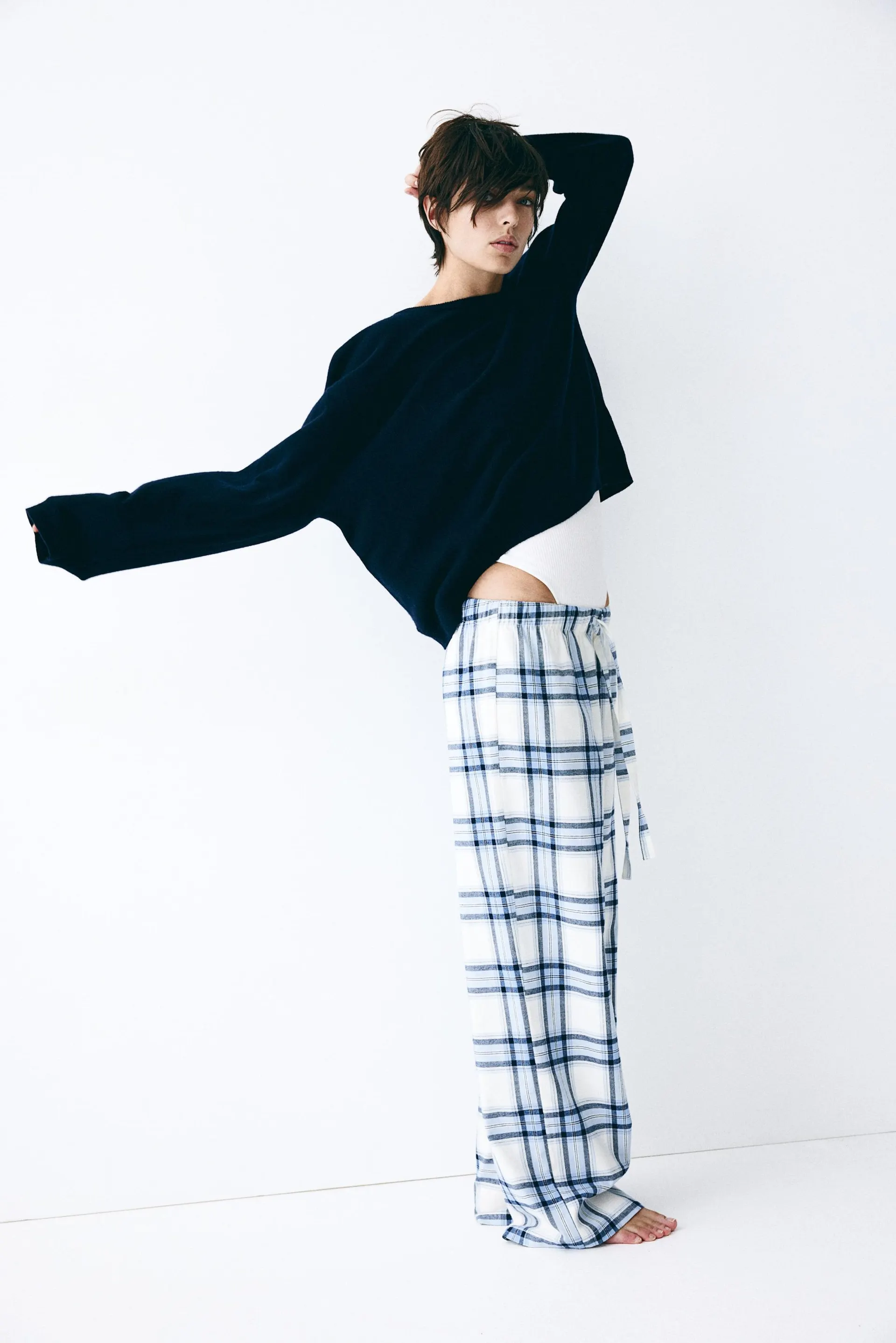 Pantaloni de pijama din flanel