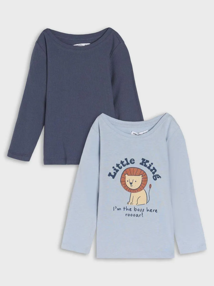 Tricou cu mânecă lungă 2 pack