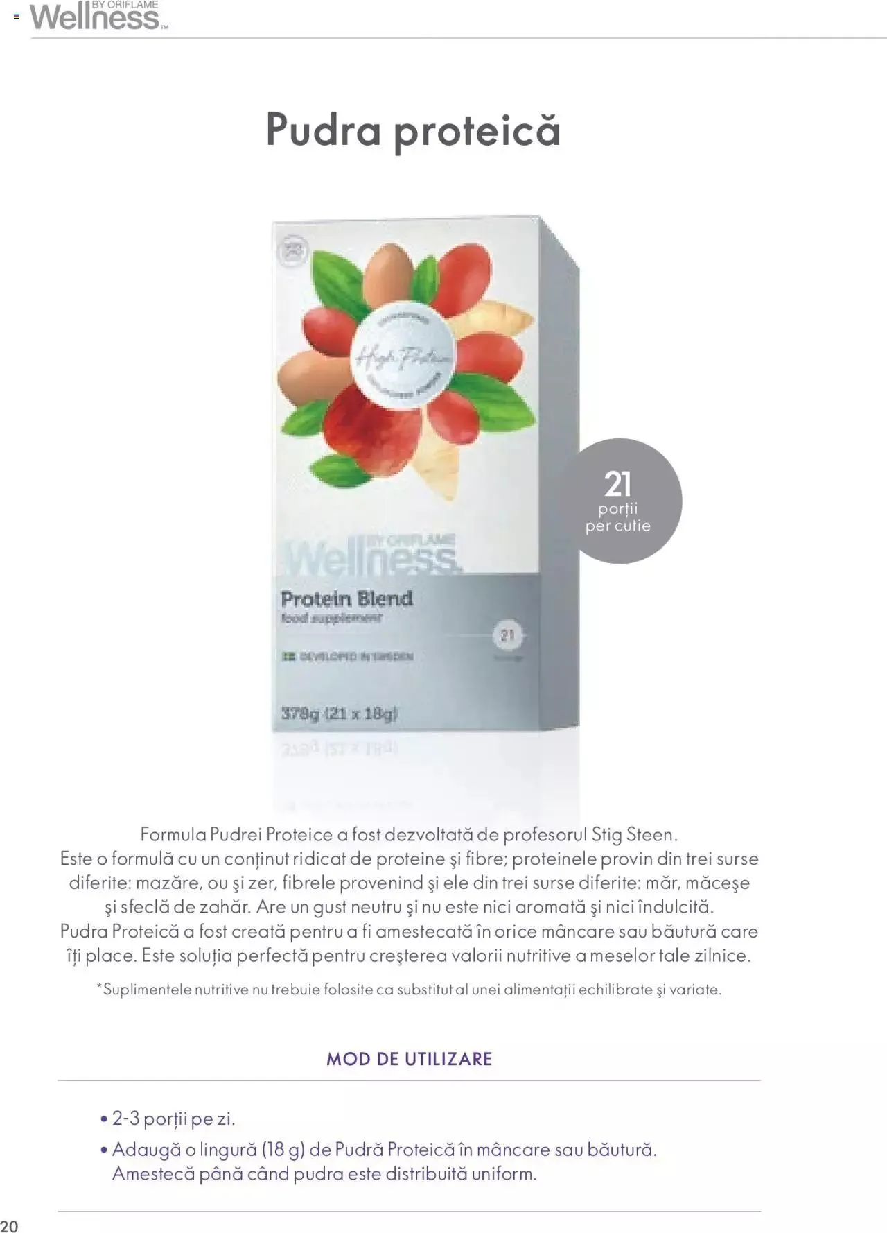 Catalog Oriflame catalog - Ghidul Wellness de la 28 septembrie până la 31 decembrie 2023 - Revista Pagina 20