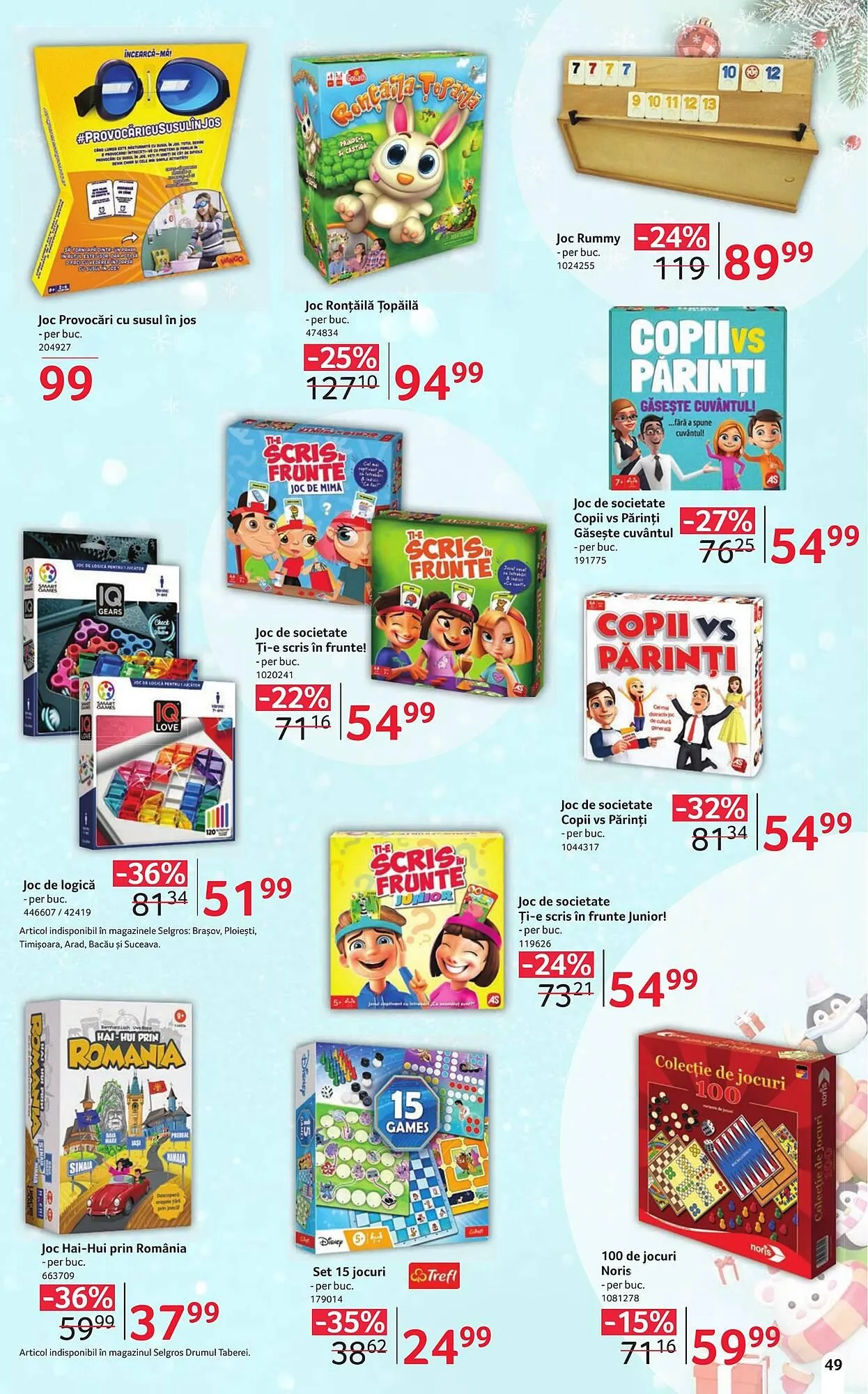 Catalog Catalog Selgros de la 6 decembrie până la 24 decembrie 2025 - Revista Pagina 49