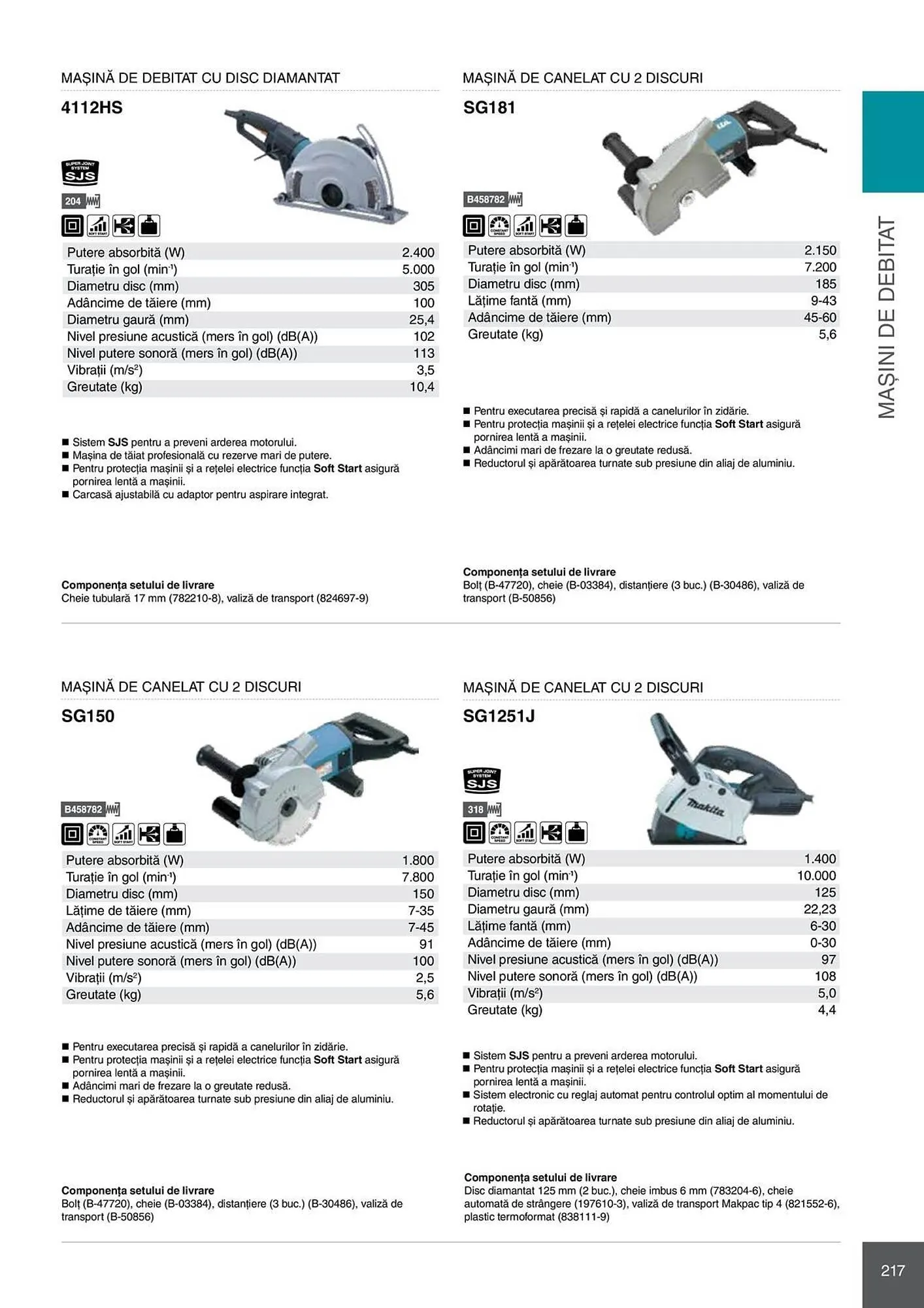 Catalog Catalog Makita de la 28 aprilie până la 31 decembrie 2026 - Revista Pagina 217