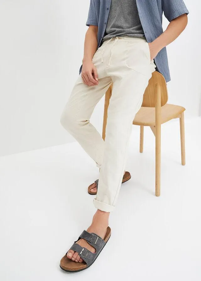Pantaloni loose fără încheiere, cu in