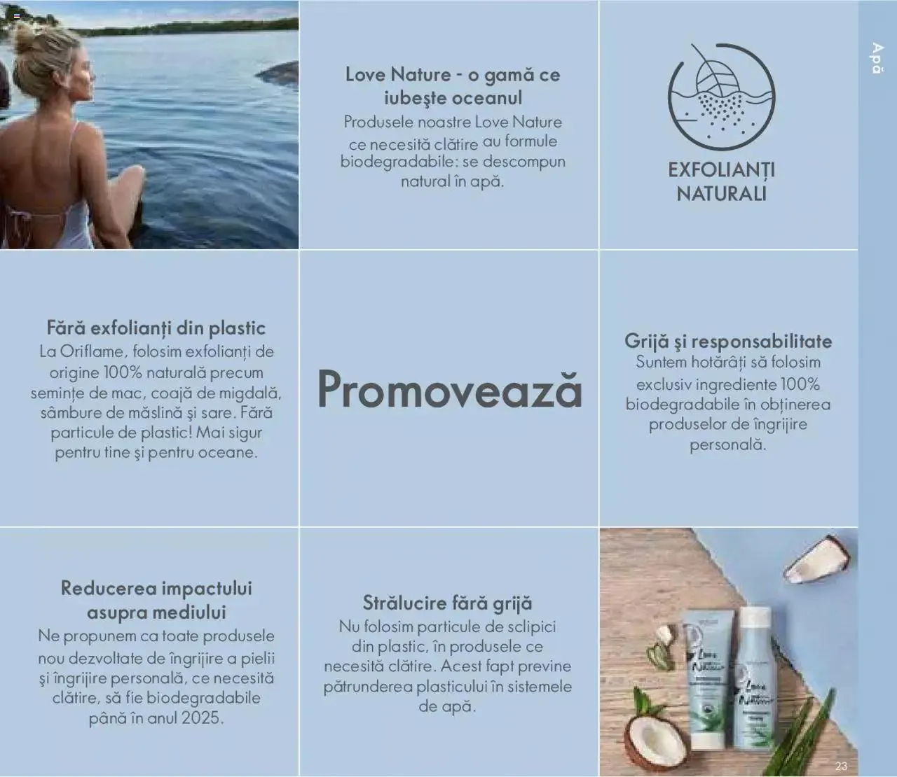 Catalog Oriflame catalog - Broșură Sustenabilitate de la 25 octombrie până la 31 decembrie 2023 - Revista Pagina 23