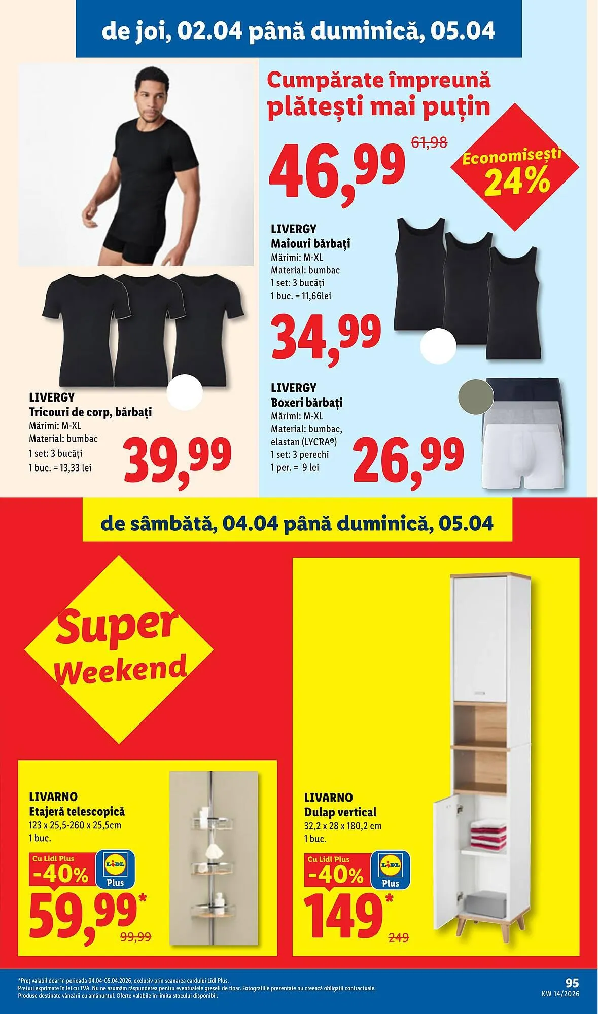 Catalog Catalog Lidl de la 30 martie până la 5 aprilie 2026 - Revista Pagina 95