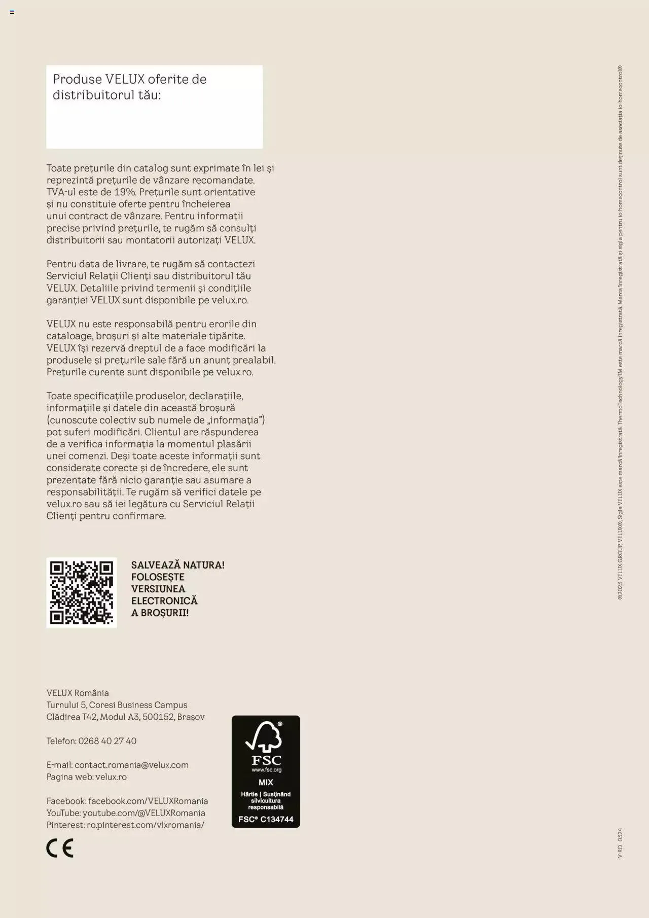 Catalog Catalog Velux de la 19 martie până la 31 decembrie 2024 - Revista Pagina 64
