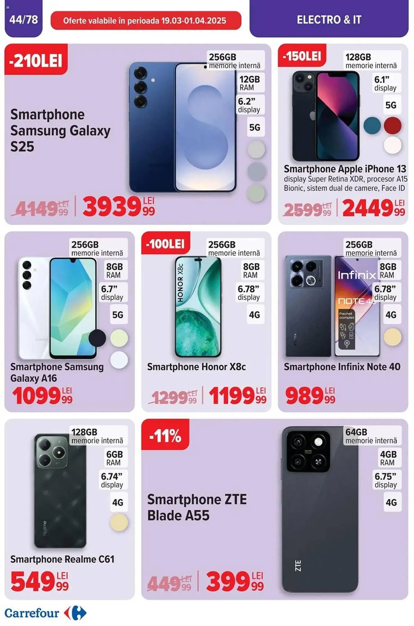 Catalog Catalog Carrefour de la 26 martie până la 1 aprilie 2025 - Revista Pagina 45