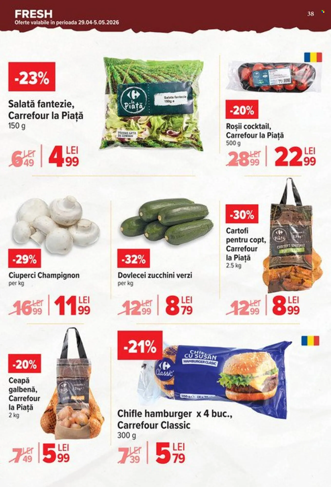 Catalog Catalog Carrefour Market de la 29 aprilie până la 5 mai 2026 - Revista Pagina 38