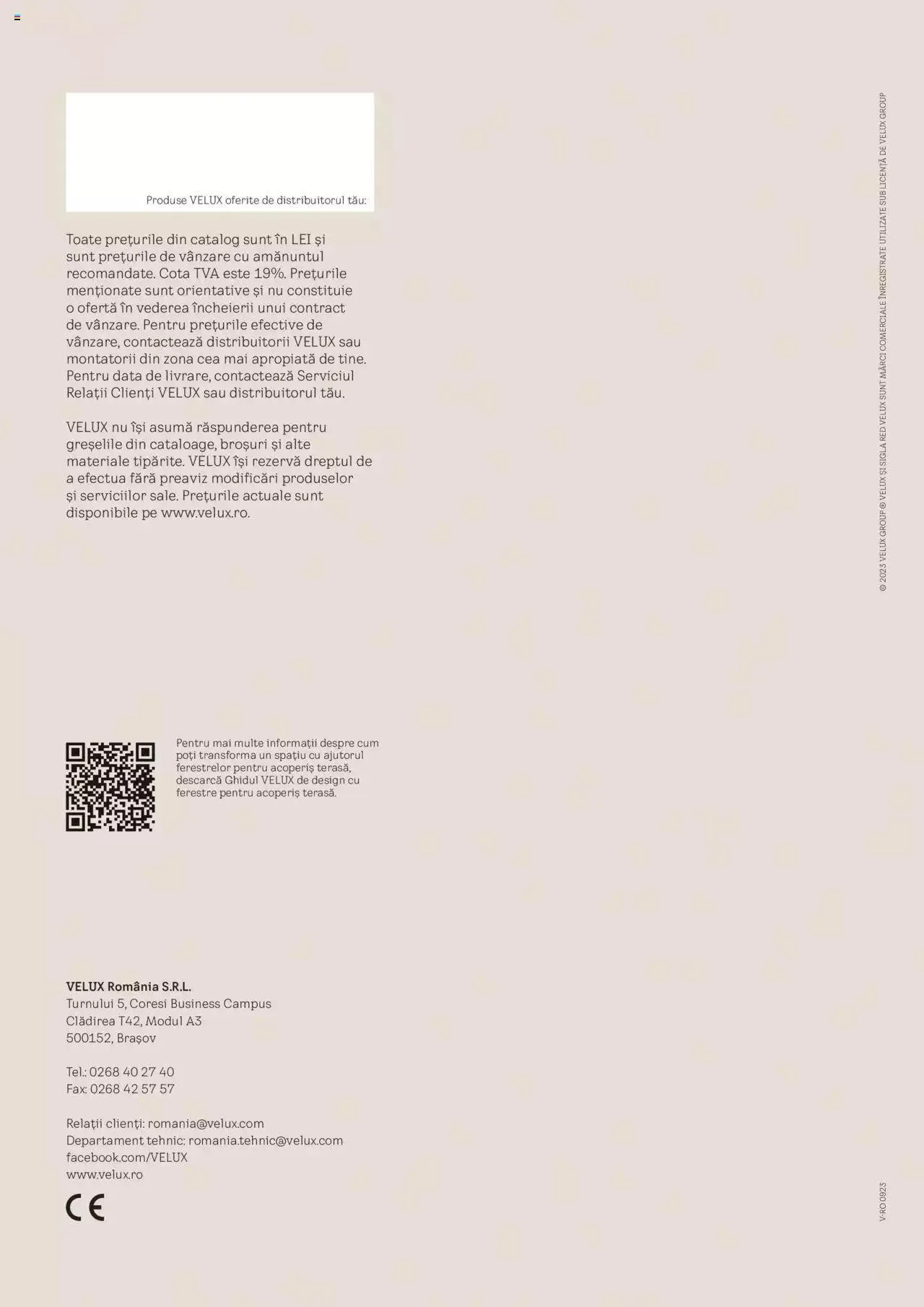 Catalog Velux catalog - Noua Generație De Ferestre Velux Pentru Acoperiș Terasă de la 1 septembrie până la 31 decembrie 2023 - Revista Pagina 40