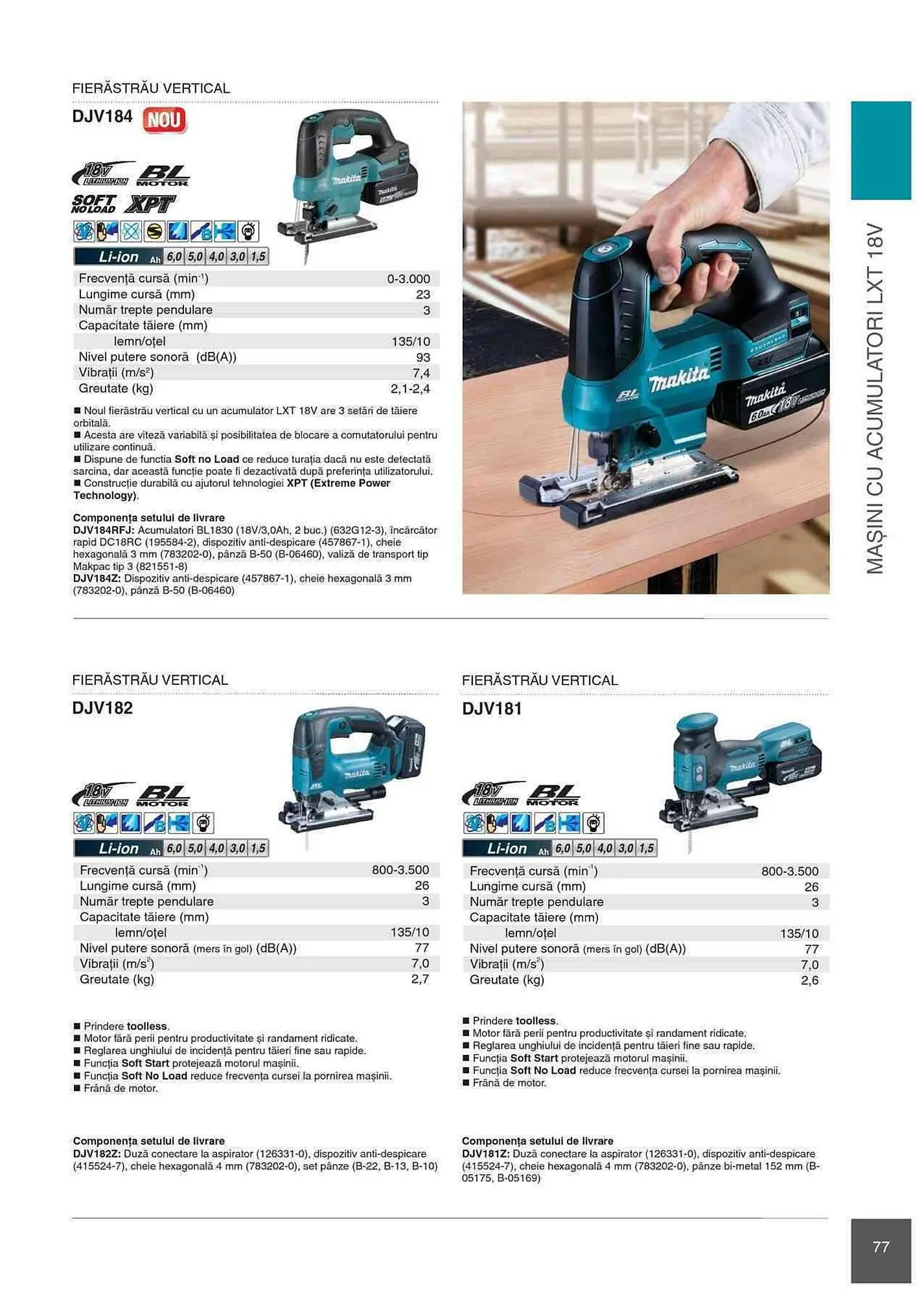 Catalog Makita catalog de la 1 ianuarie până la 31 decembrie 2023 - Revista Pagina 77