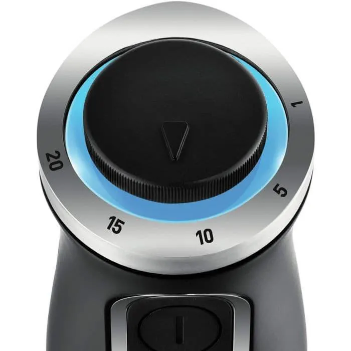 Mixer vertical Tefal HB658838, 1000 W, 0.8 l, 20 viteze, Negru/Argintiu