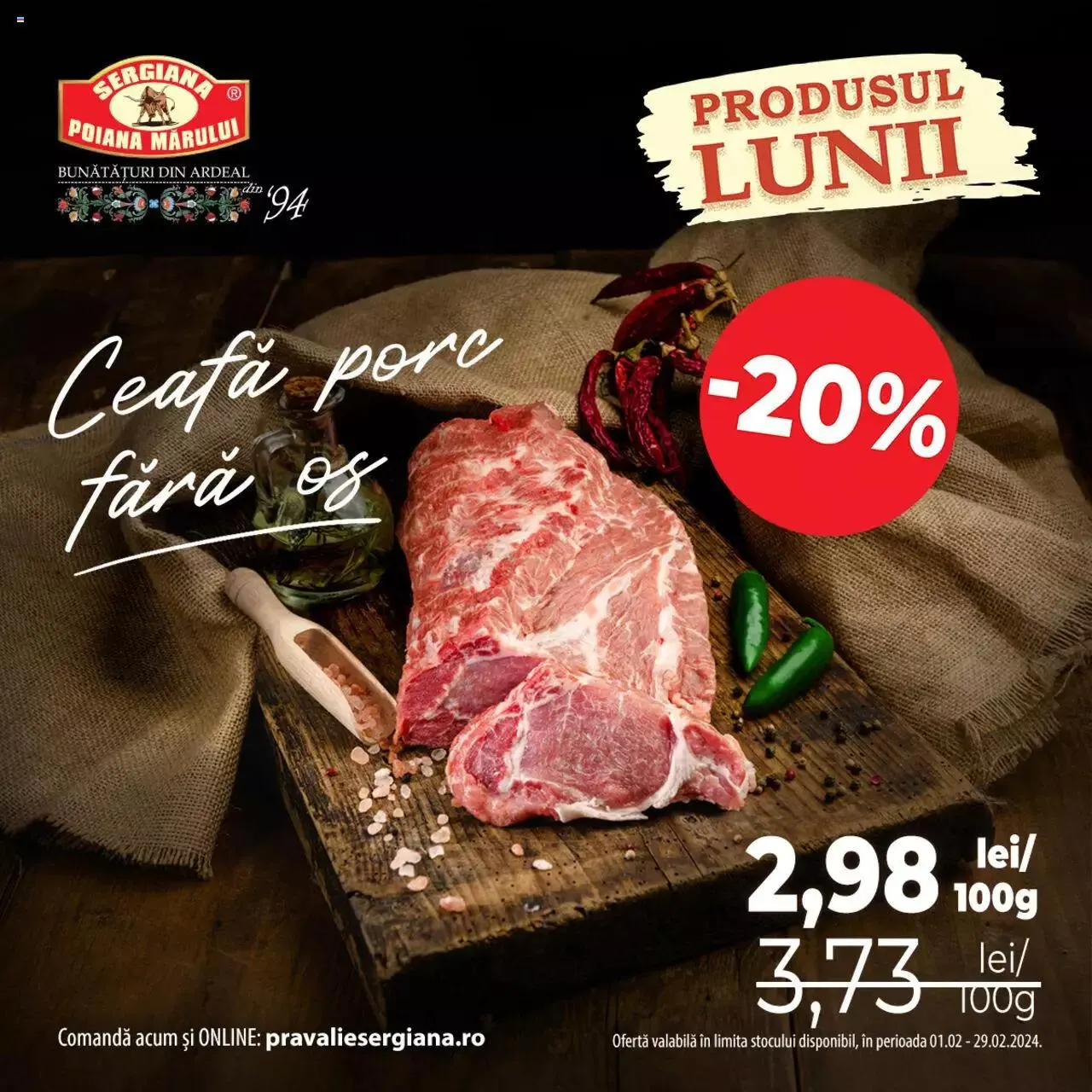 Catalog Sergiana catalog - Produsul lunii Februarie de la 1 februarie până la 29 februarie 2024 - Revista Pagina 