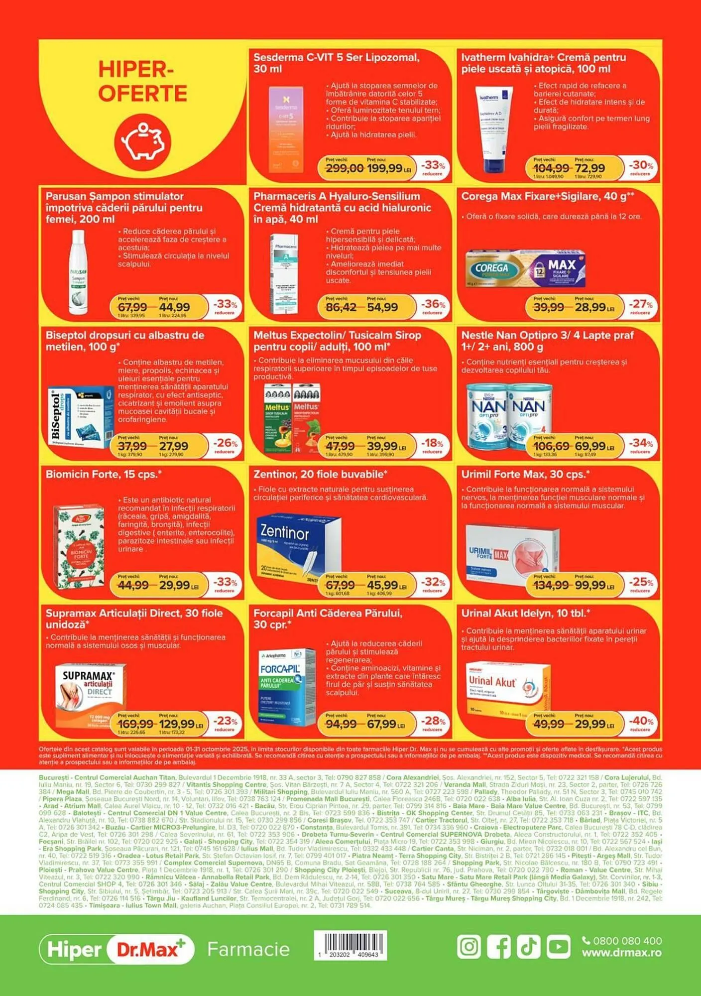 Catalog Catalog Dr.Max de la 1 octombrie până la 31 octombrie 2025 - Revista Pagina 8