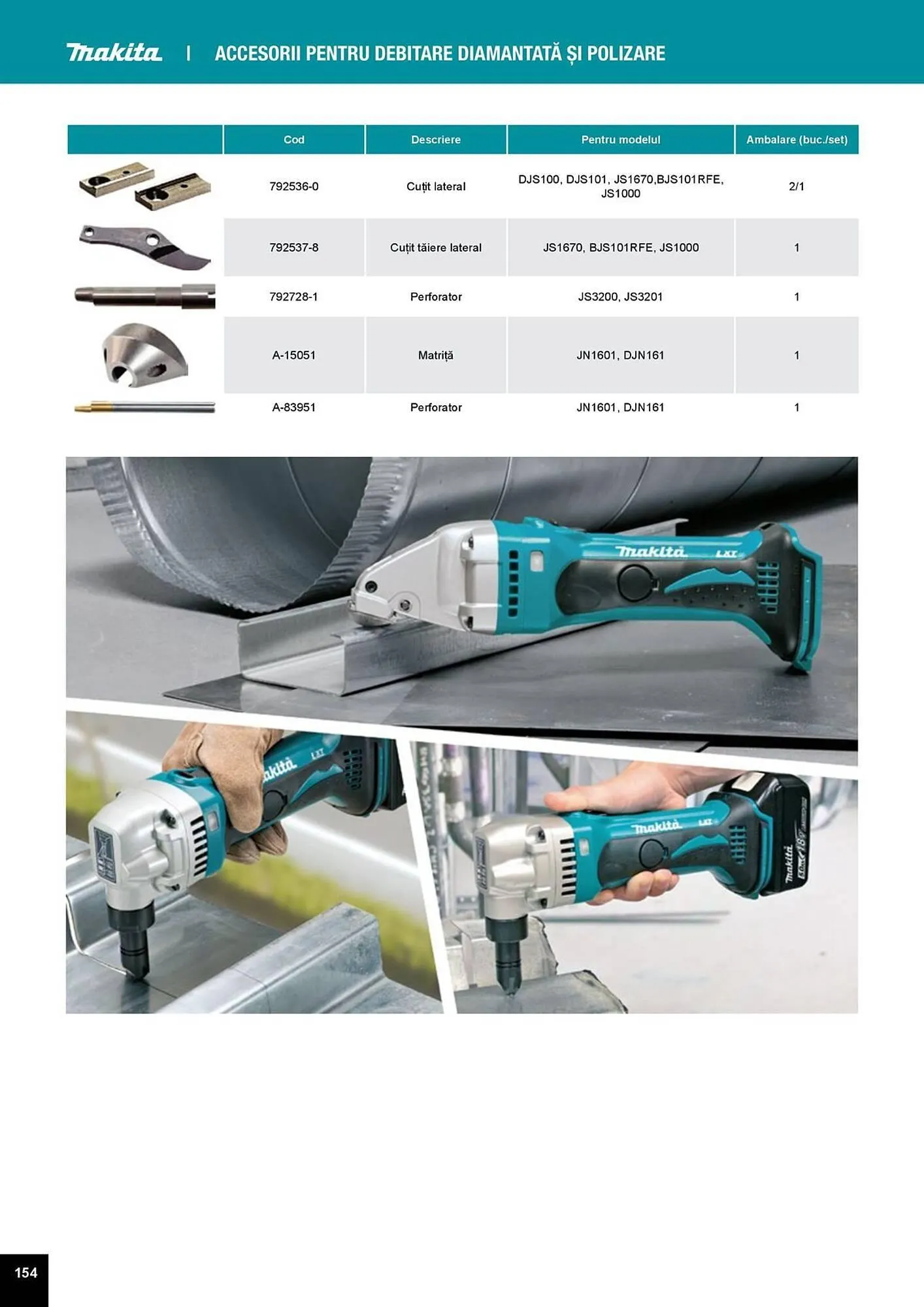 Catalog Catalog Makita de la 1 aprilie până la 31 decembrie 2025 - Revista Pagina 154