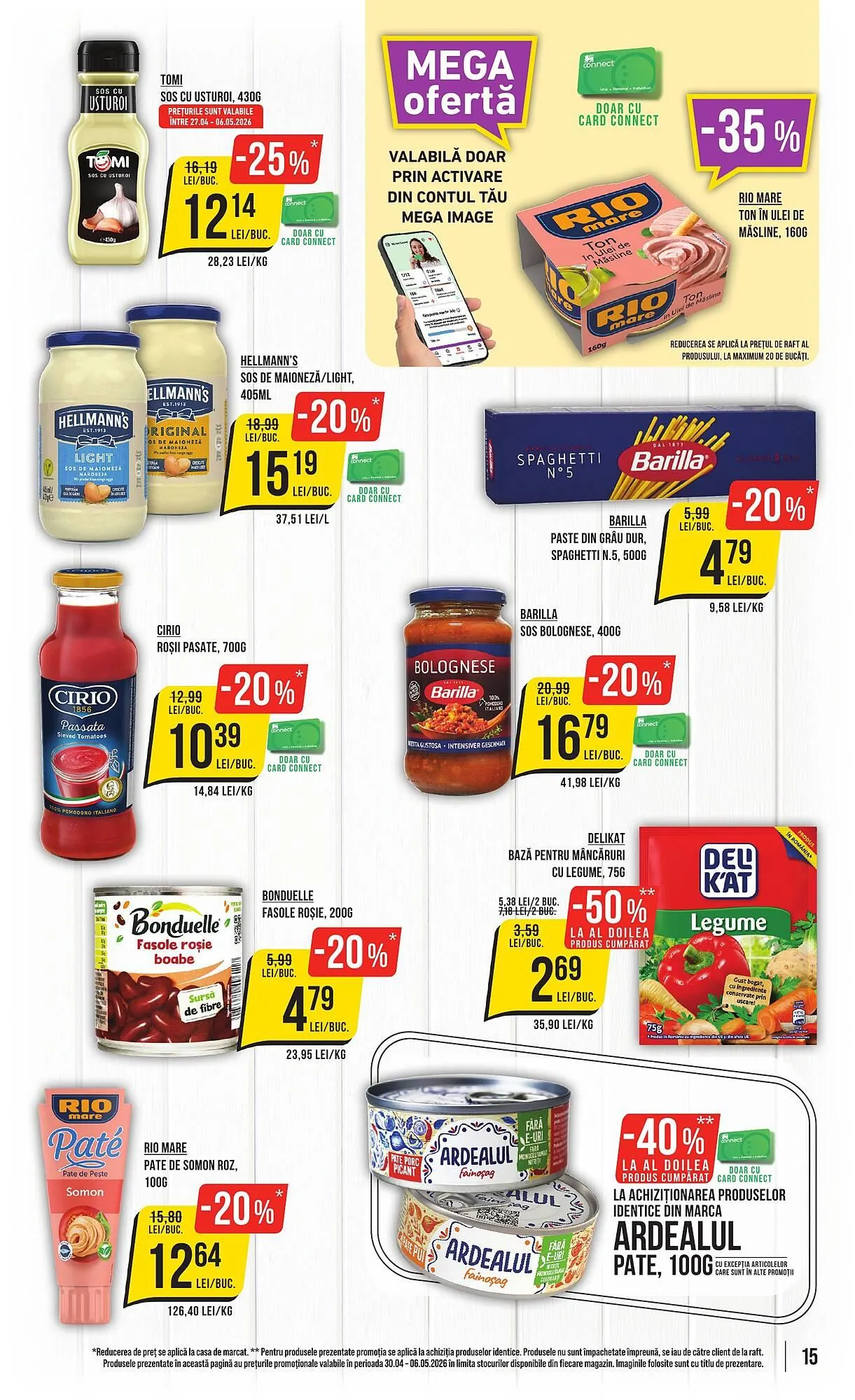 Catalog Catalog Mega Image de la 30 aprilie până la 6 mai 2026 - Revista Pagina 15