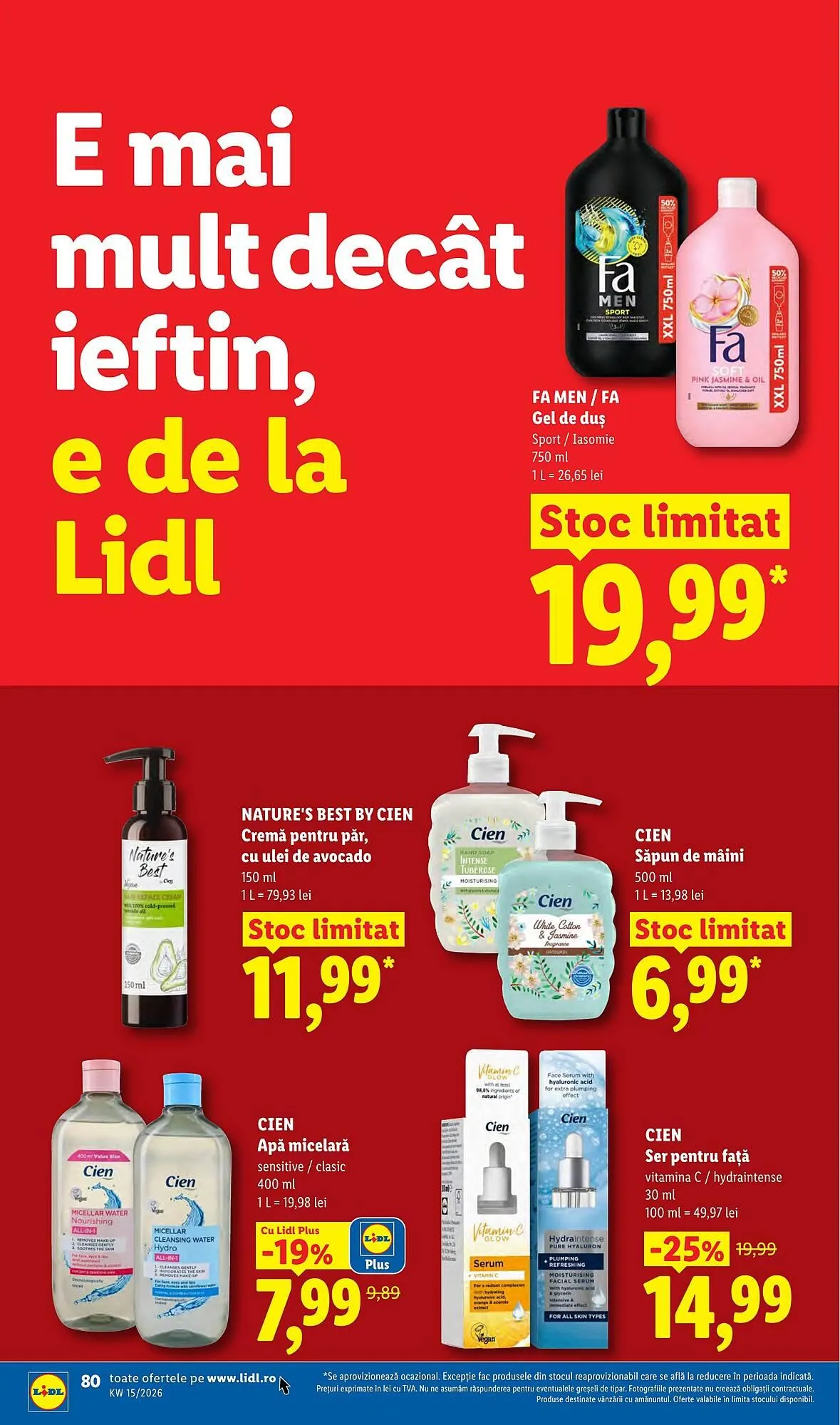Catalog Catalog Lidl de la 6 aprilie până la 11 aprilie 2026 - Revista Pagina 80