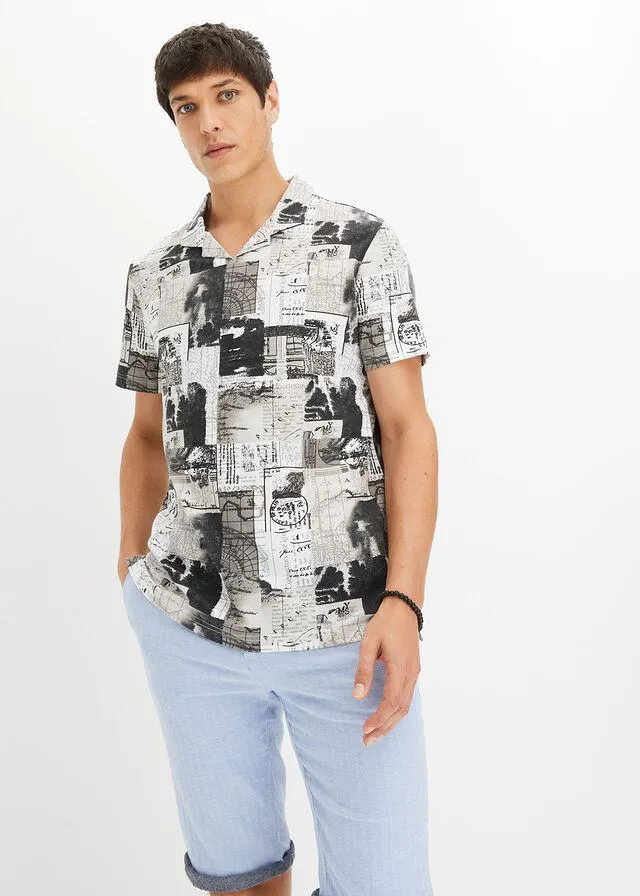 Bluză polo cu mâneci scurte