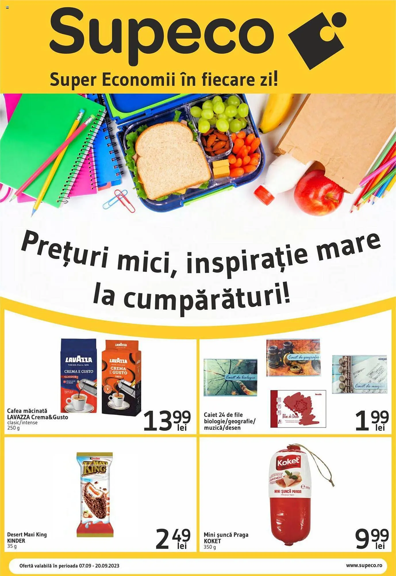 Catalog Supeco catalog de la 7 septembrie până la 20 septembrie 2023 - Revista Pagina 1