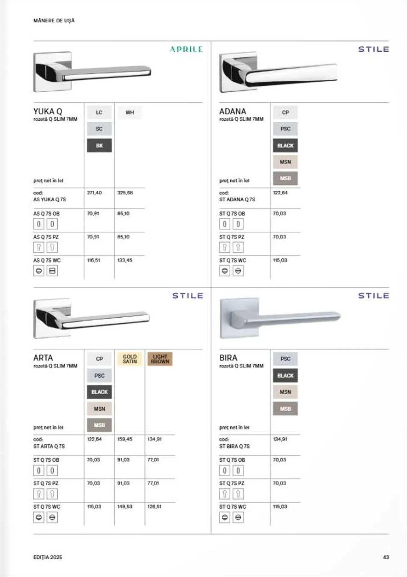 Catalog Catalog Proges de la 8 septembrie până la 31 decembrie 2025 - Revista Pagina 45