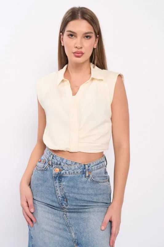 Lee Cooper - Camasa dama scurta de culoare uniforma