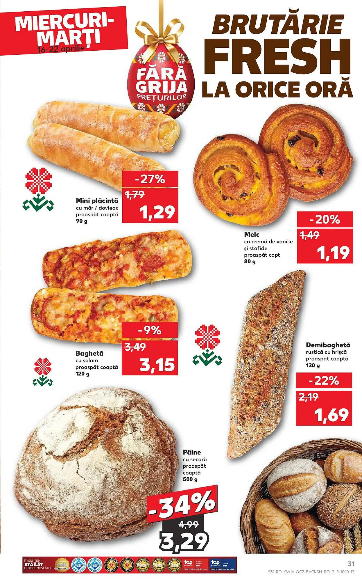 Catalog Catalog Kaufland de la 16 aprilie până la 22 aprilie 2025 - Revista Pagina 31