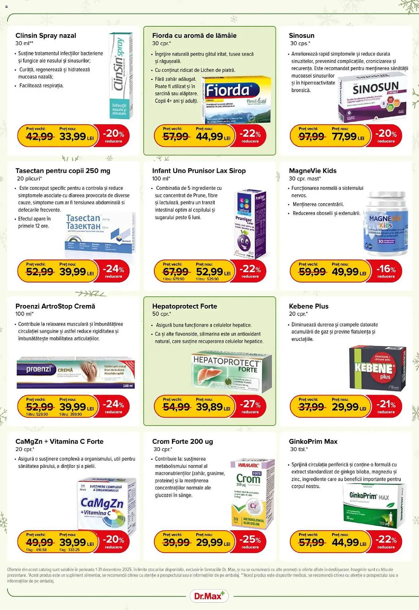 Catalog Catalog Dr.Max de la 30 noiembrie până la 31 decembrie 2025 - Revista Pagina 6