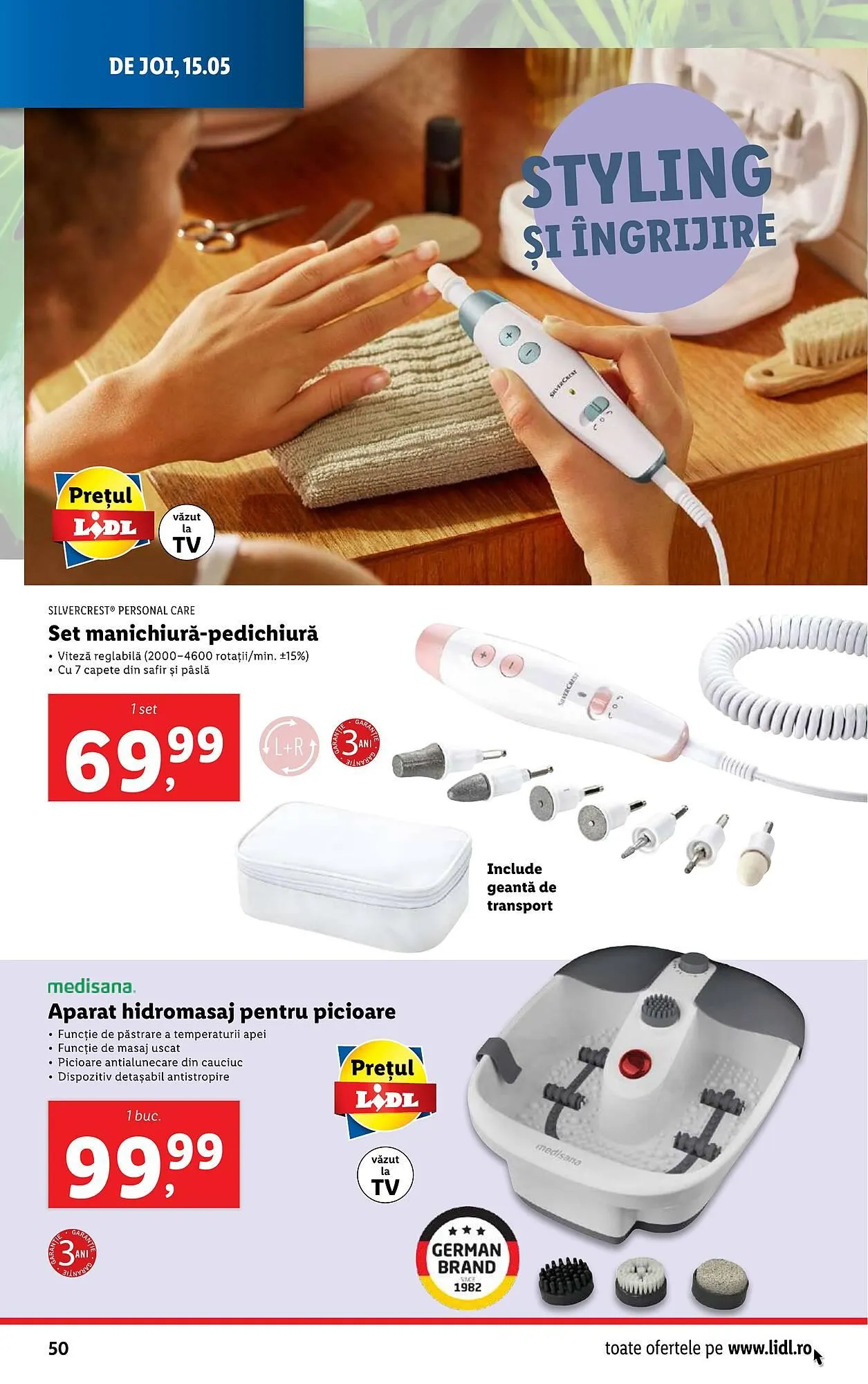 Catalog Catalog Lidl de la 12 mai până la 18 mai 2025 - Revista Pagina 50