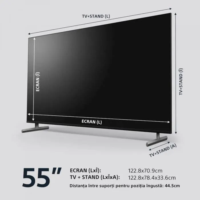 Televizor Smart Sony Bravia 55X85L, 139 cm, Ultra HD 4K, 100 Hz, Clasa F