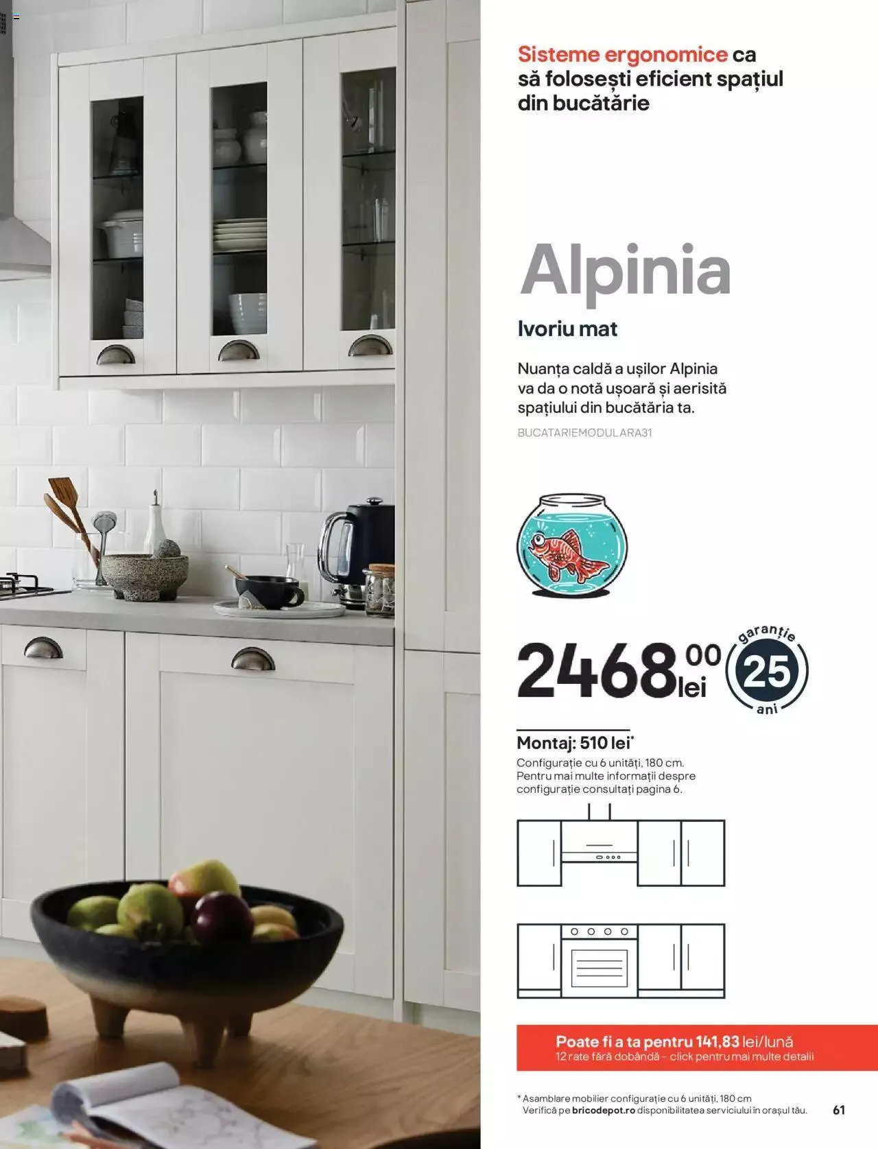 Catalog Brico Depot catalog - Bucătării modulare de la 1 ianuarie până la 31 decembrie 2023 - Revista Pagina 61