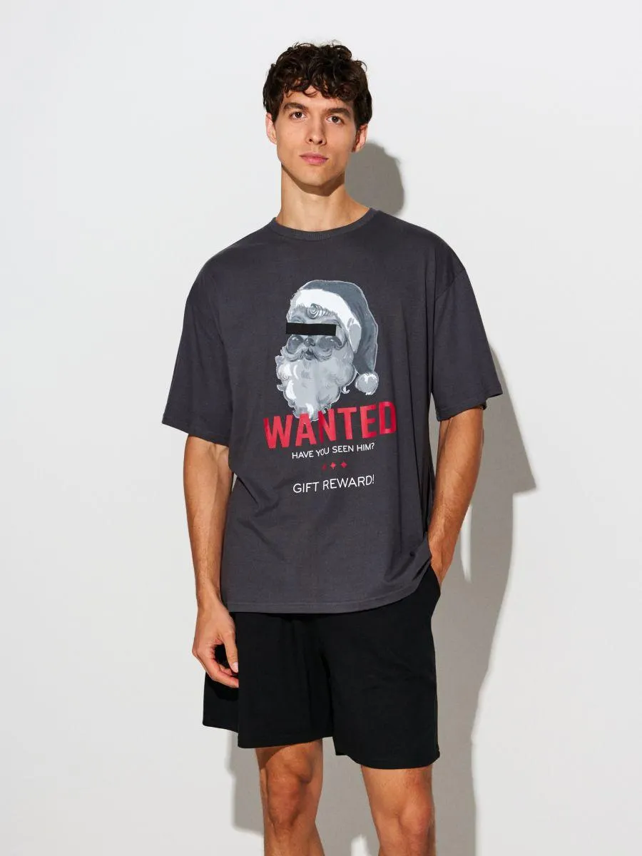 Pijamă oversize din două piese