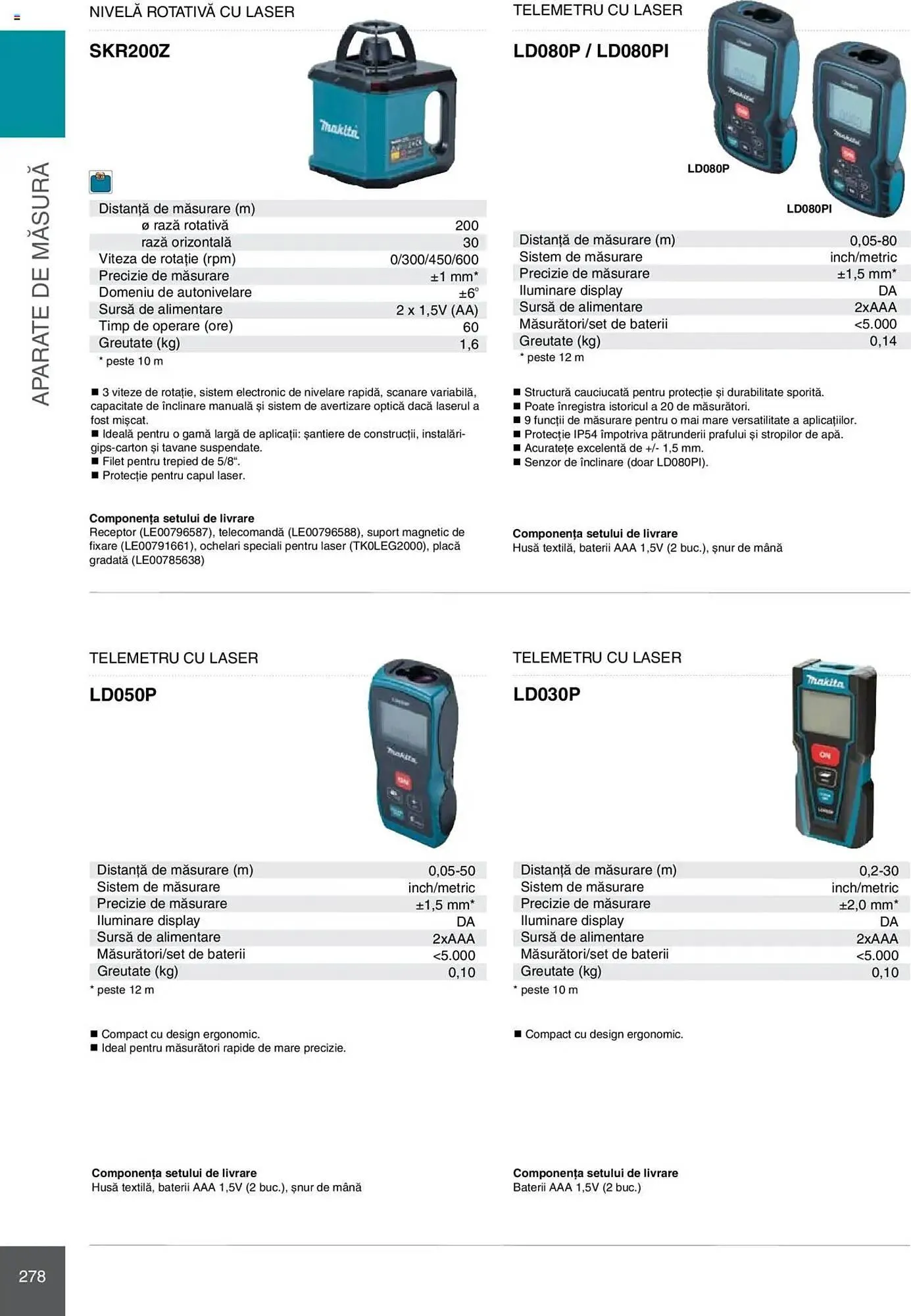 Catalog Catalog Makita de la 8 ianuarie până la 31 decembrie 2025 - Revista Pagina 278