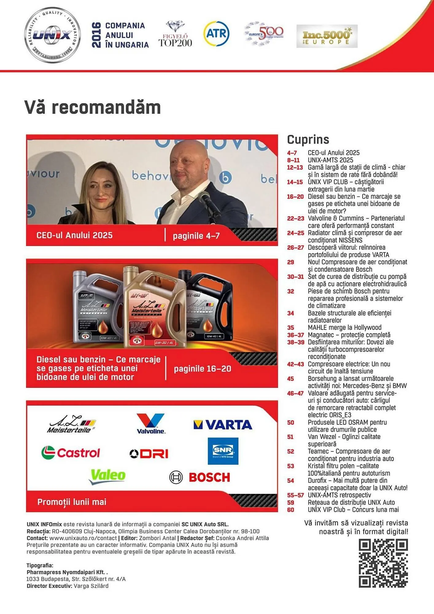 Catalog Catalog UNIX Auto de la 1 mai până la 31 mai 2025 - Revista Pagina 3