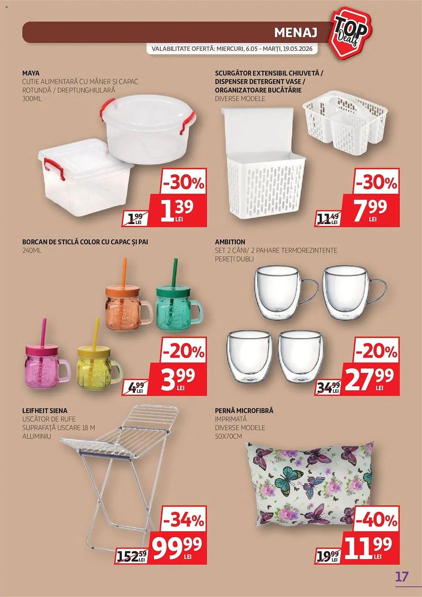 Catalog Catalog Auchan de la 6 mai până la 19 mai 2026 - Revista Pagina 17