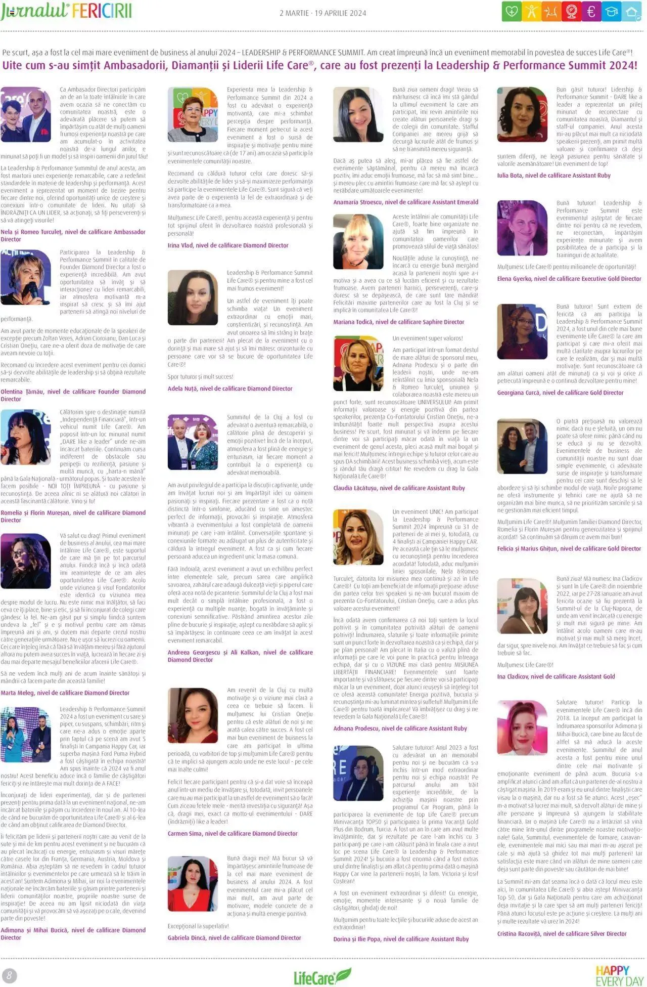 Catalog Life Care catalog - Jurnalul Fericirii Martie/Aprilie de la 2 martie până la 19 aprilie 2024 - Revista Pagina 8