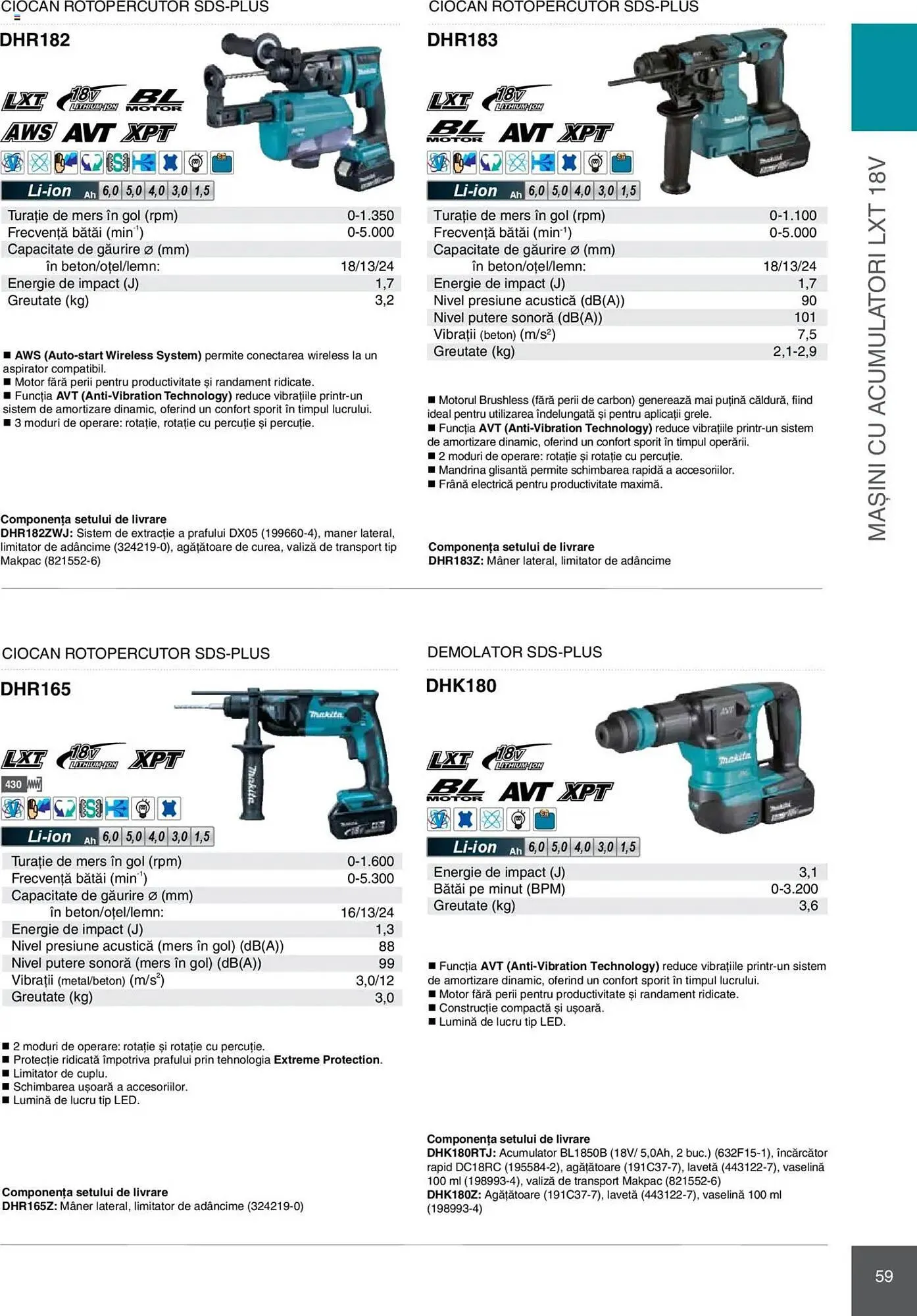 Catalog Catalog Makita de la 8 ianuarie până la 31 decembrie 2025 - Revista Pagina 59