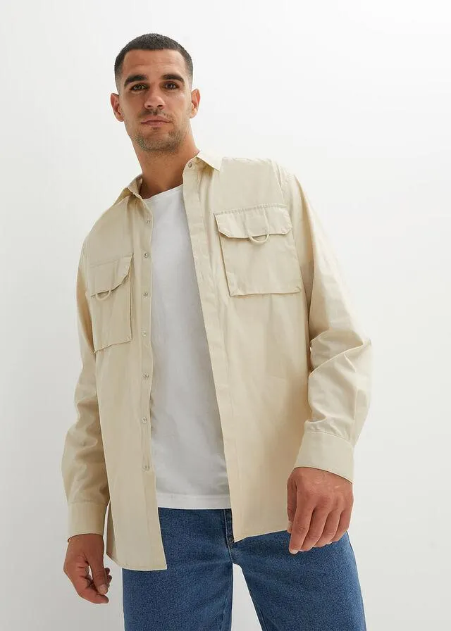 Cămaşă cu mâneci lungi, loose fit