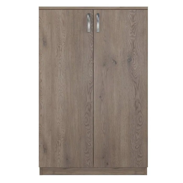 Dulap mic birou Rubin, 2 usi + 3 rafturi, stejar cannolo, 75 x 40 x 117 cm, 1C