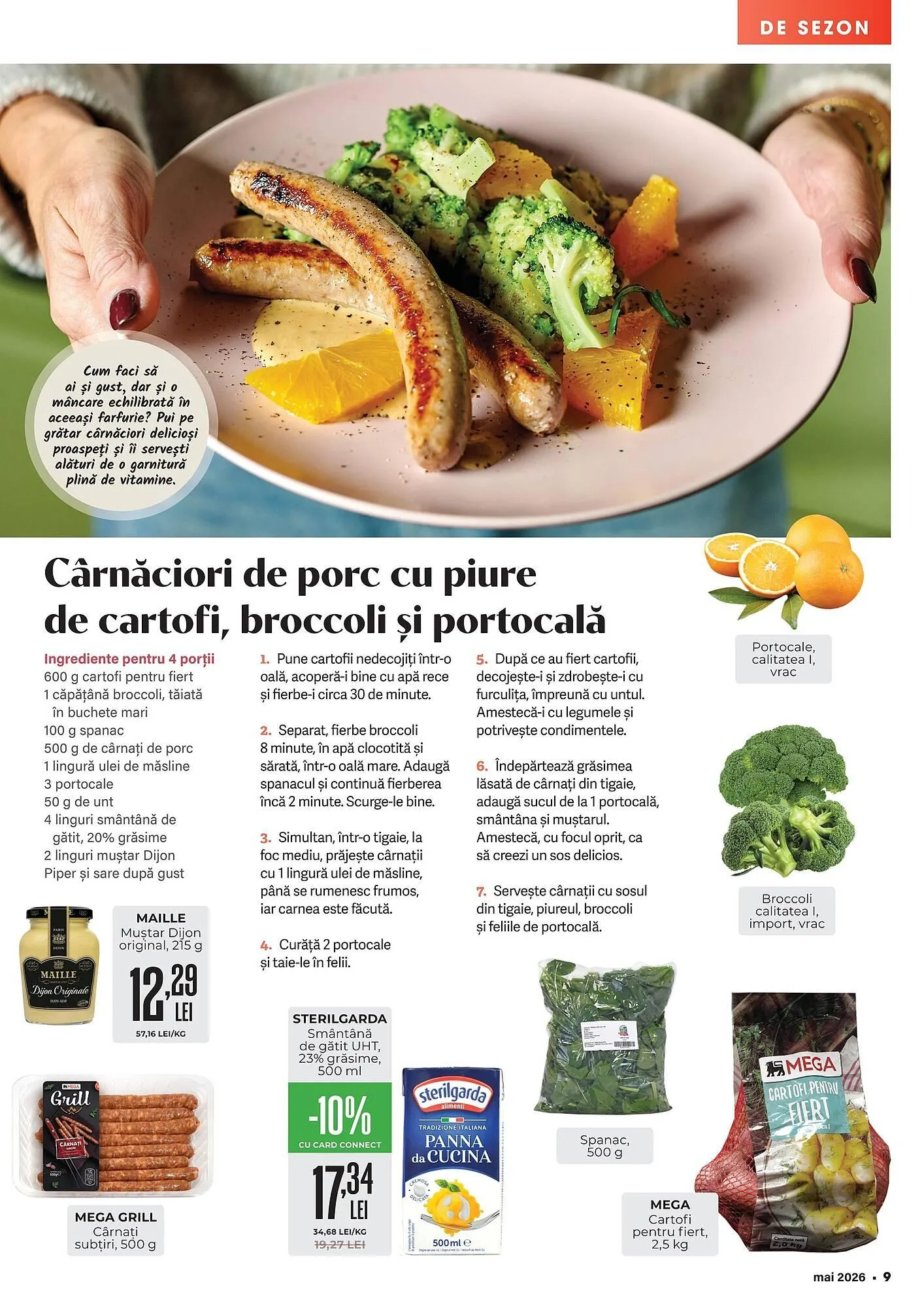 Catalog Catalog Mega Image de la 1 mai până la 31 mai 2026 - Revista Pagina 9